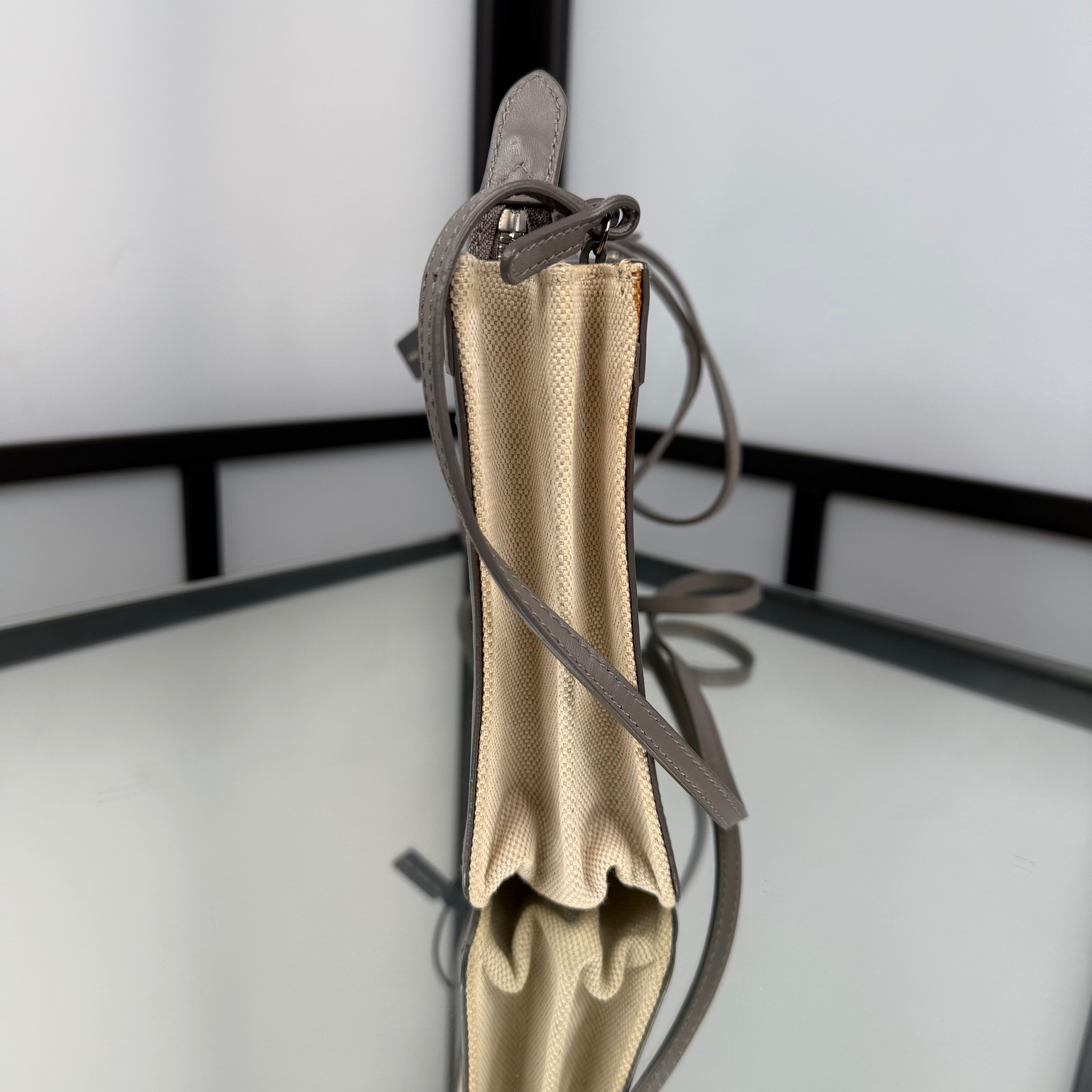 Balenciaga Grey Lock Shoulder Bag