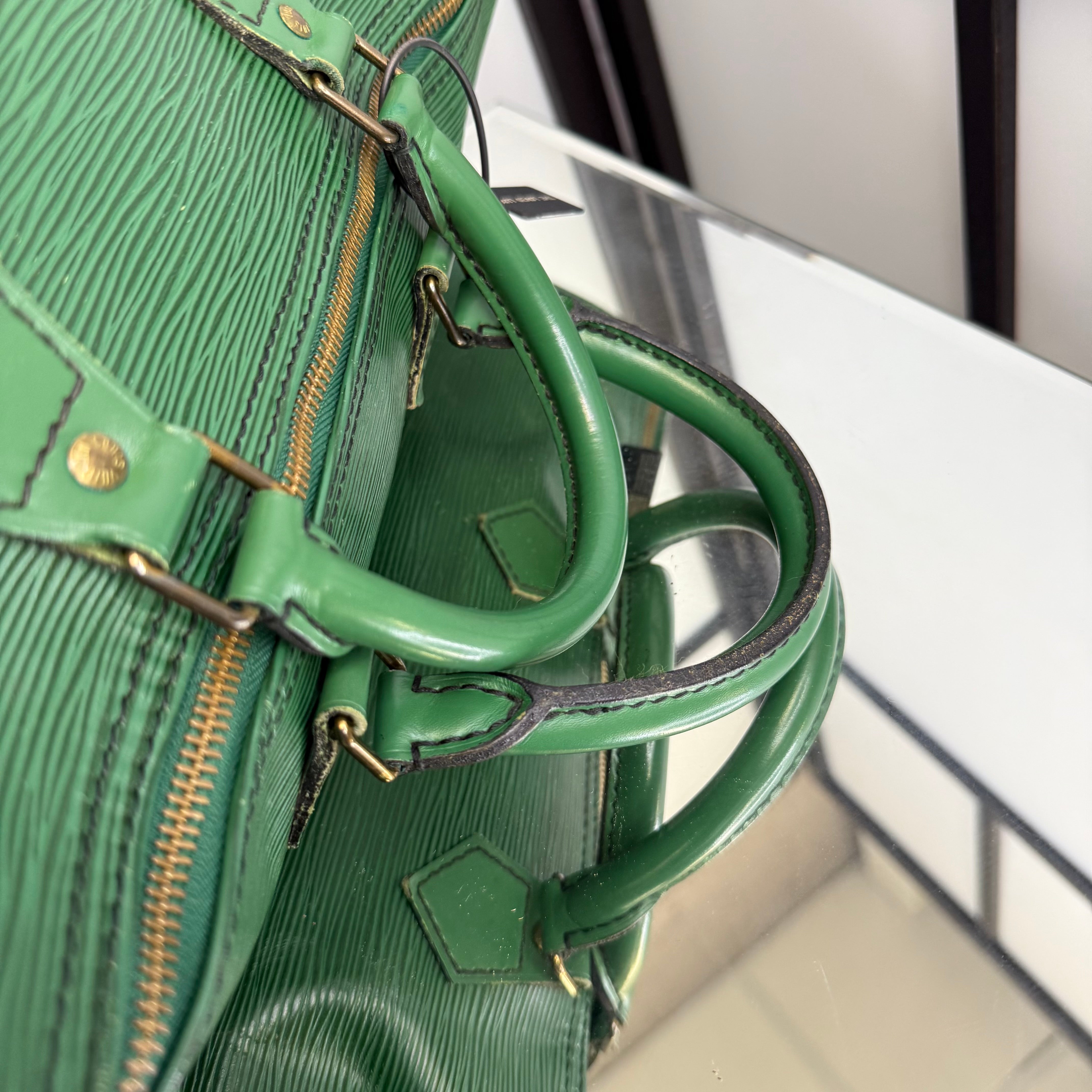 Louis Vuitton Epi Green Speedy 40