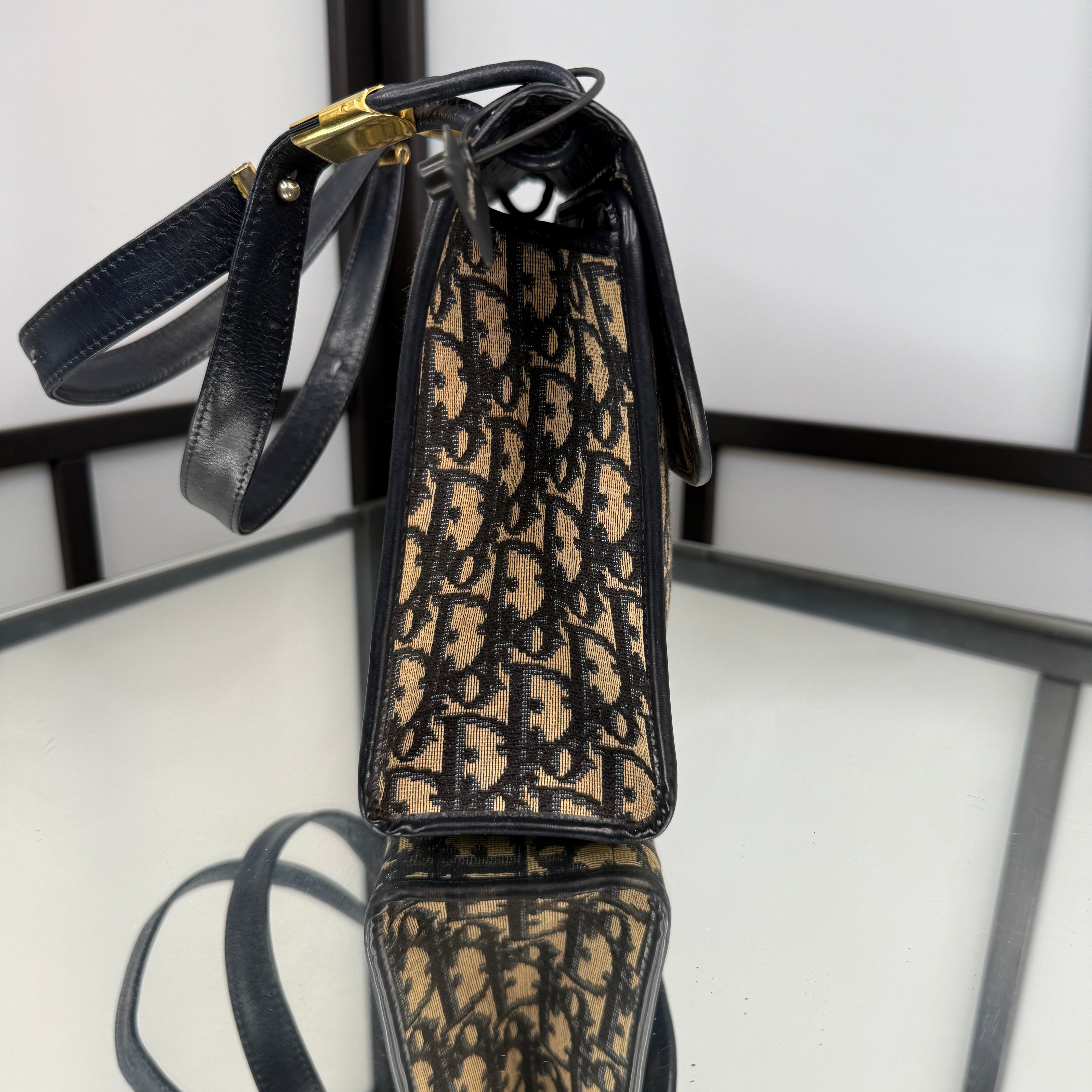 DIOR Trotter Canvas Shoulder Bag