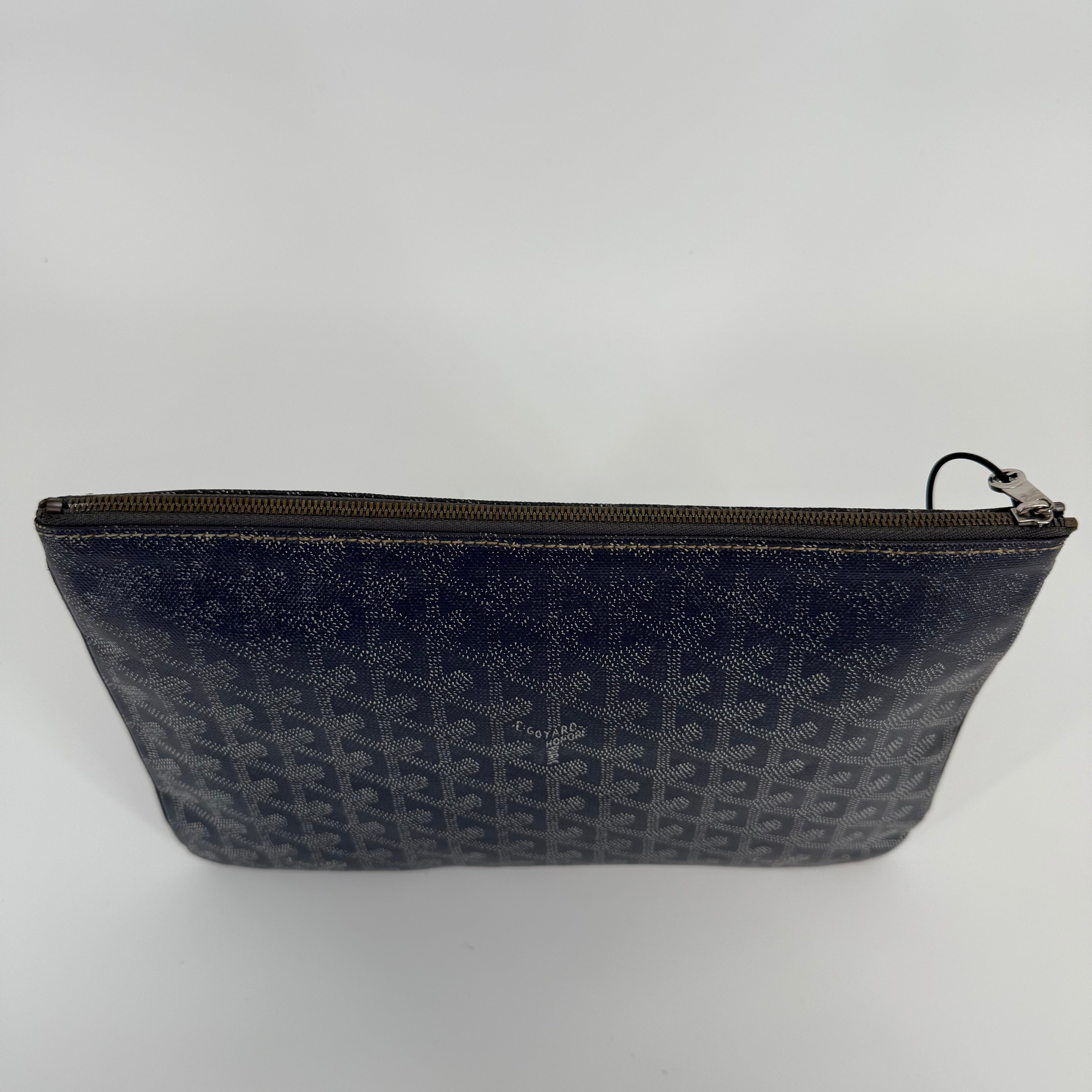 GOYARD Grey Senat Clutch MM