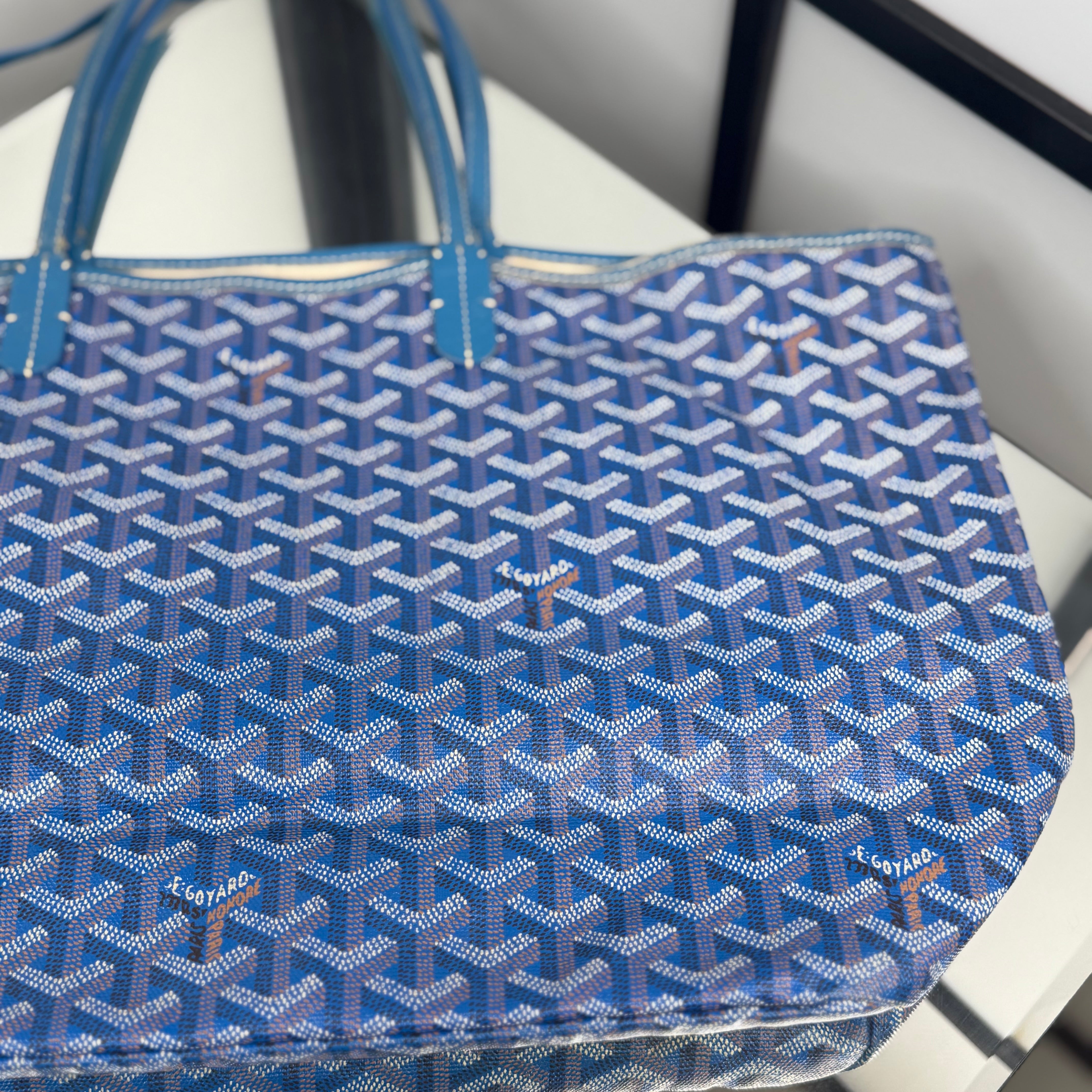 GOYARD Saint Louis Tote Bag Blue PM