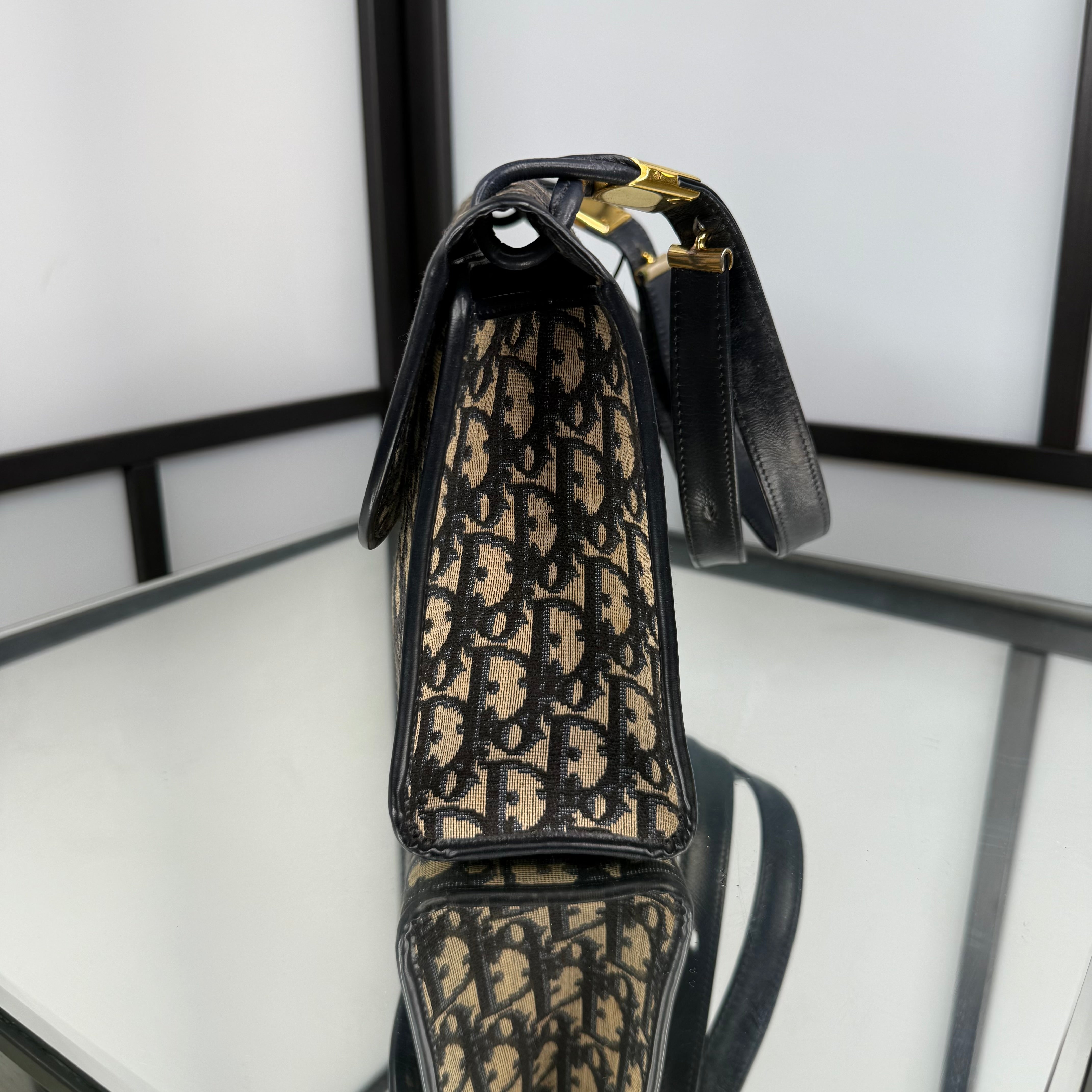 DIOR Trotter Canvas Shoulder Bag
