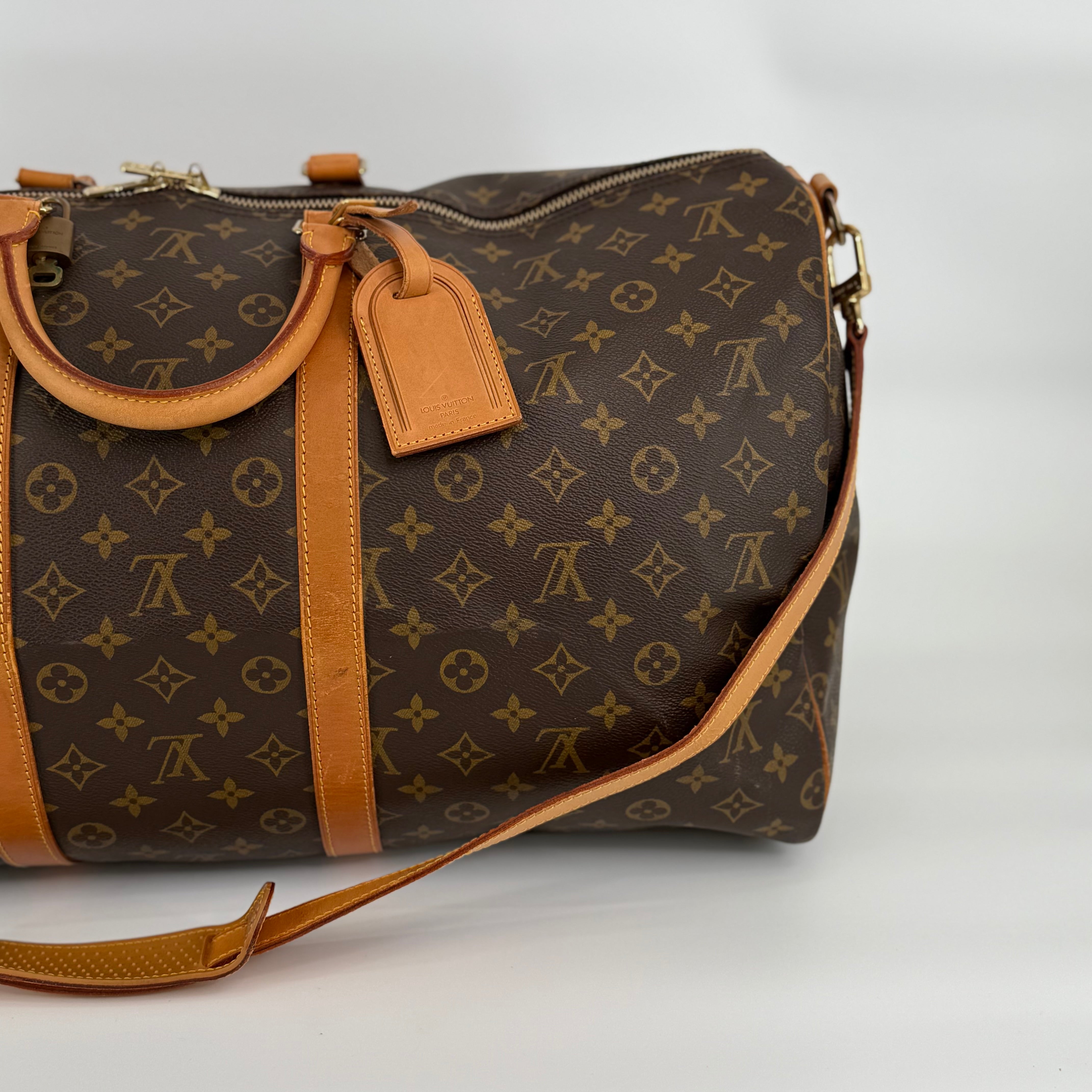 Louis Vuitton Monogram Keepall 55 With Strap