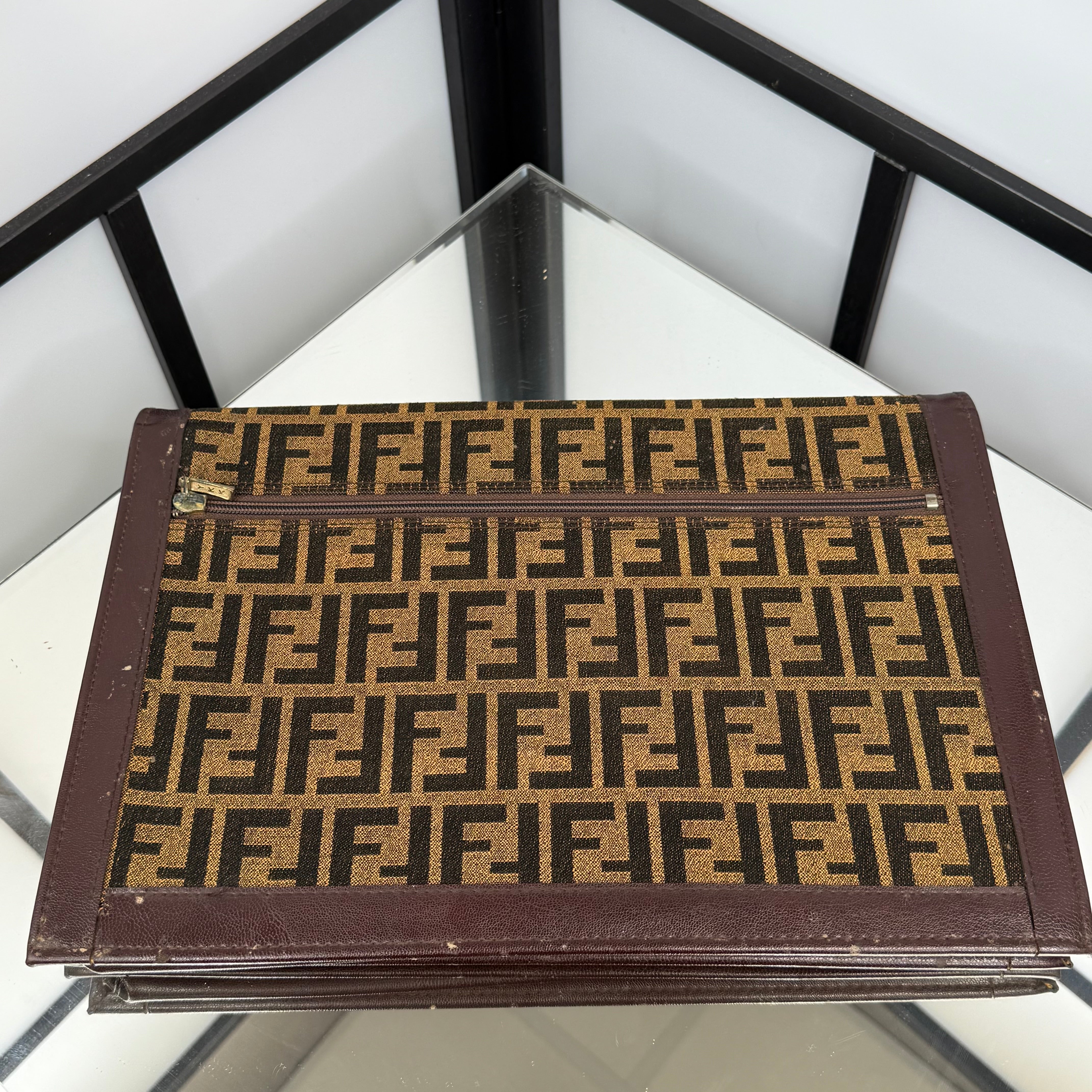 FENDI Zucca Clutch Bag