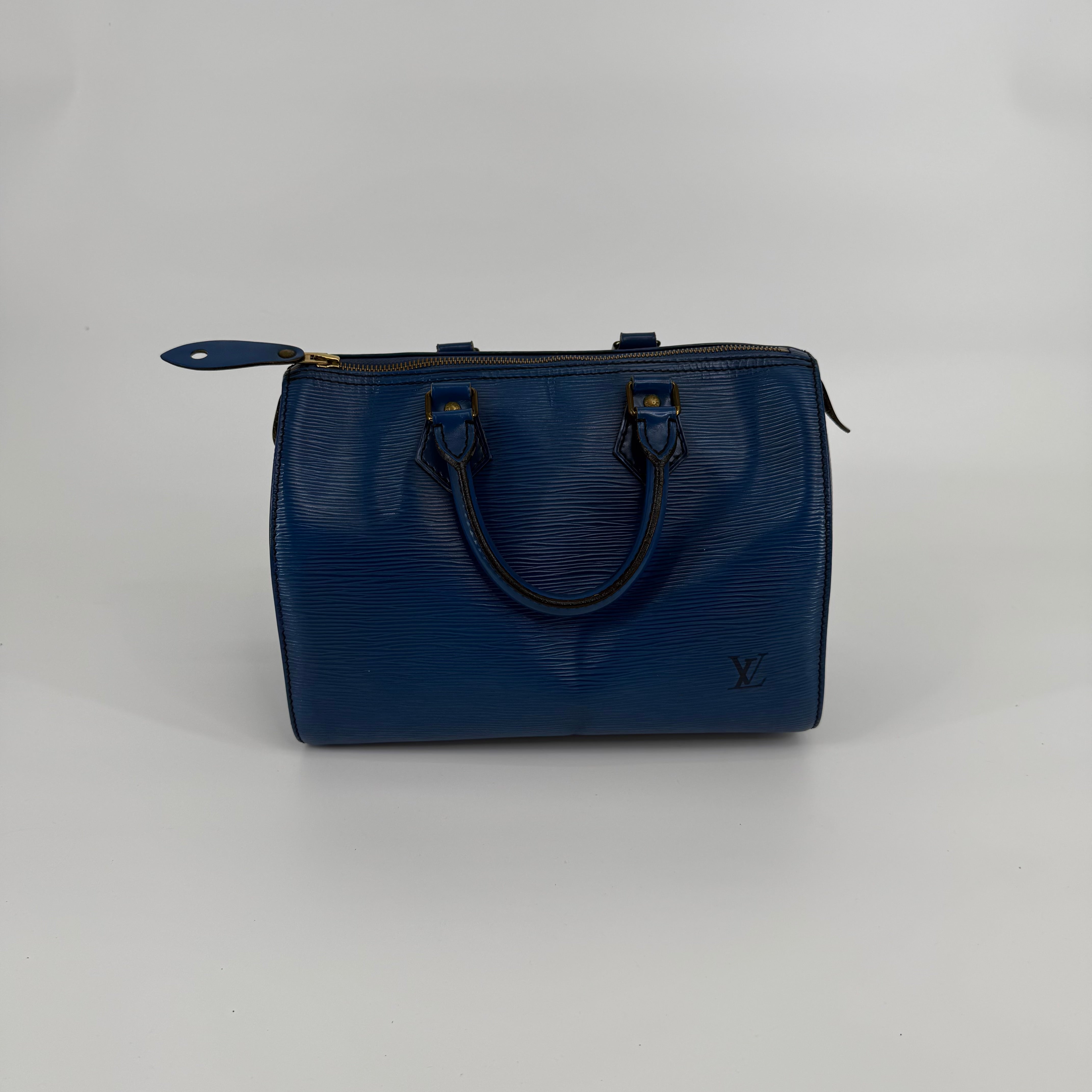 Louis Vuitton Epi Blue Speedy 25
