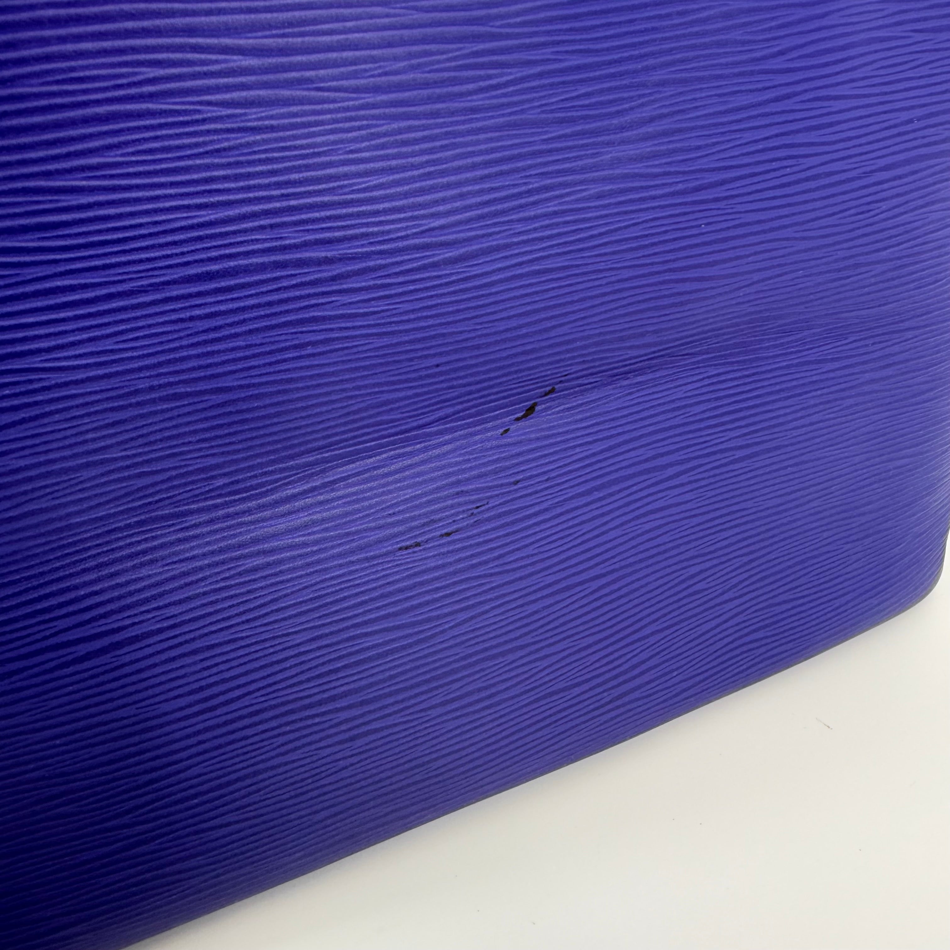 Louis Vuitton Epi Purple Neverfull MM With Pouch