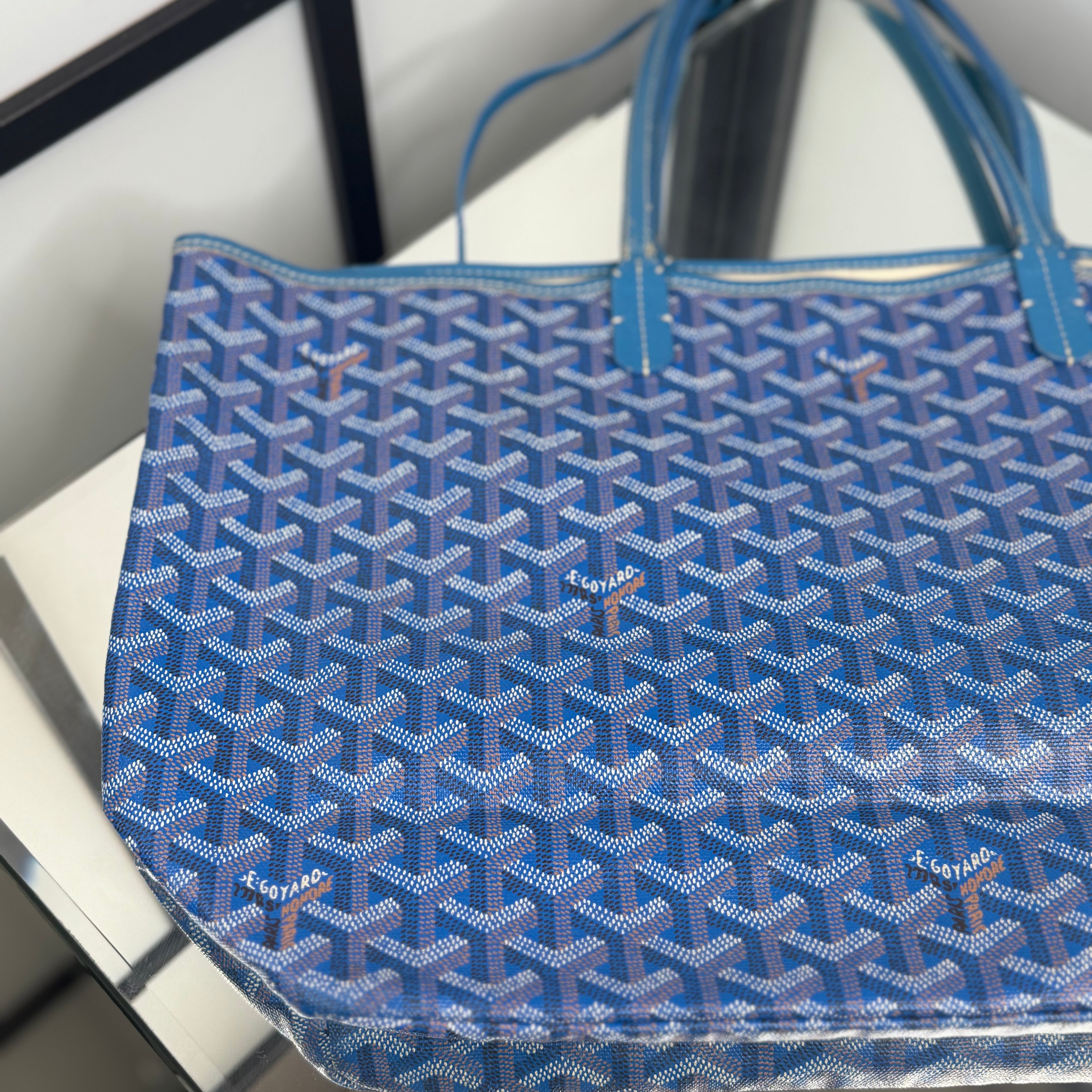 GOYARD Saint Louis Tote Bag Blue PM