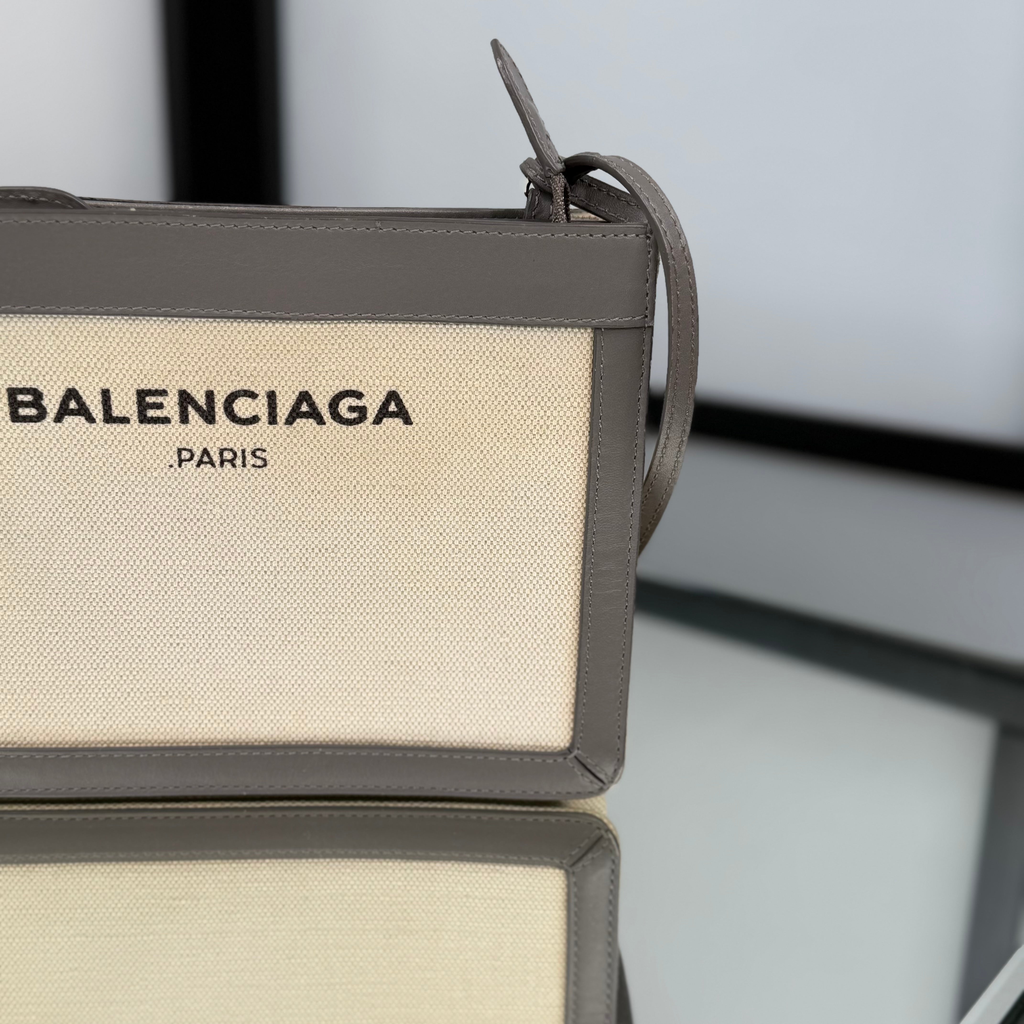 Balenciaga Grey Lock Shoulder Bag