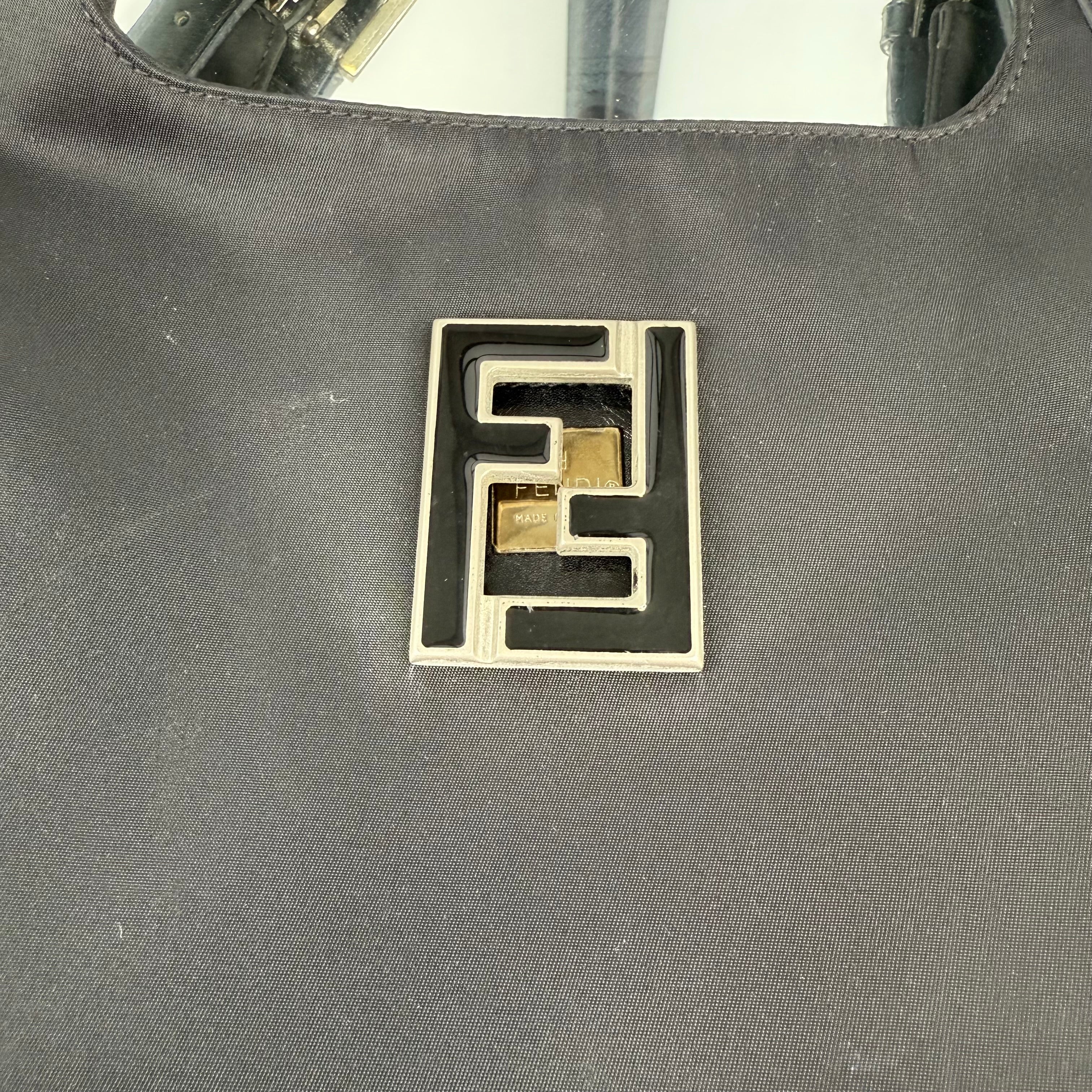 FENDI Black Nylon HandBag