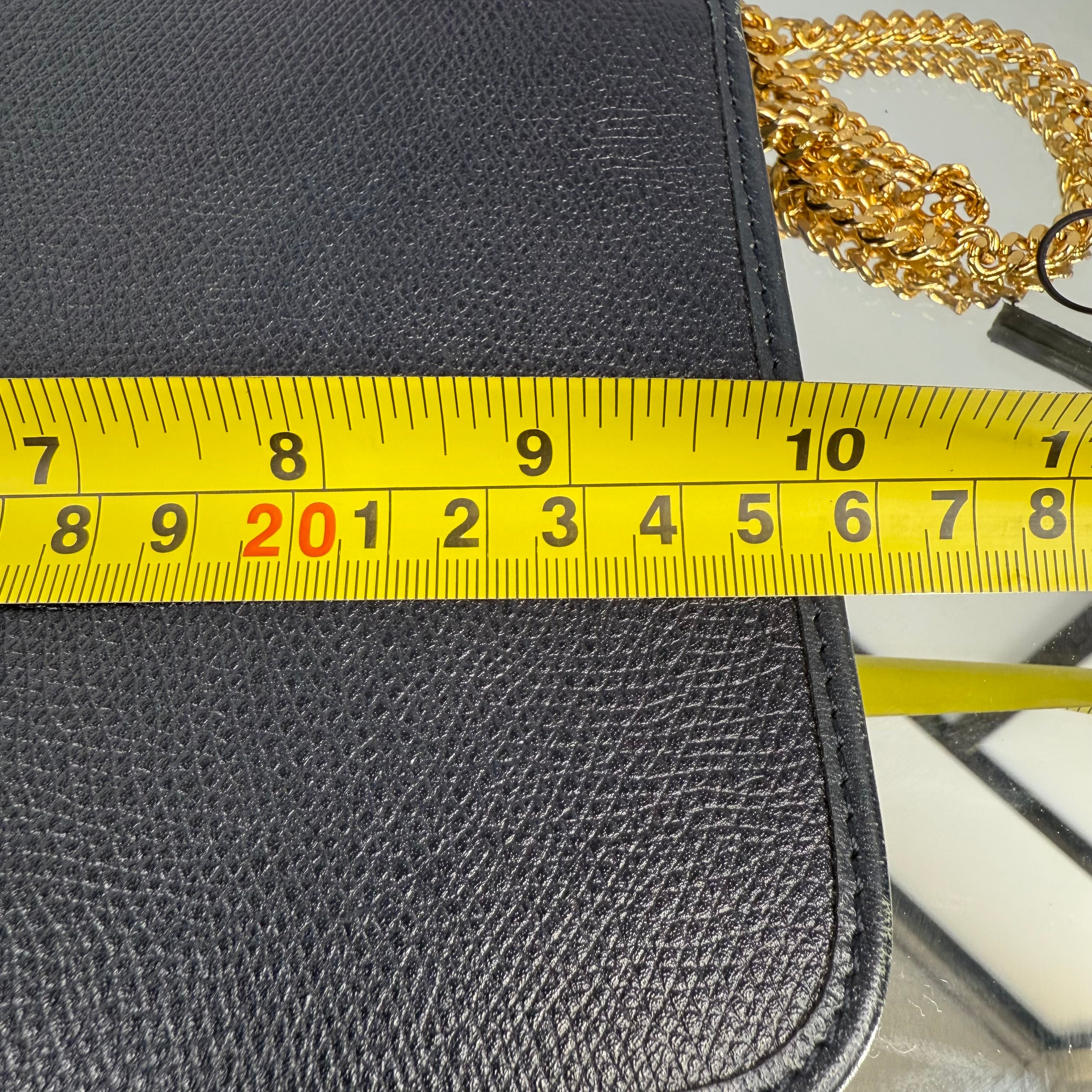 DIOR Monsieur Navy Gold Shoulder Bag Chain