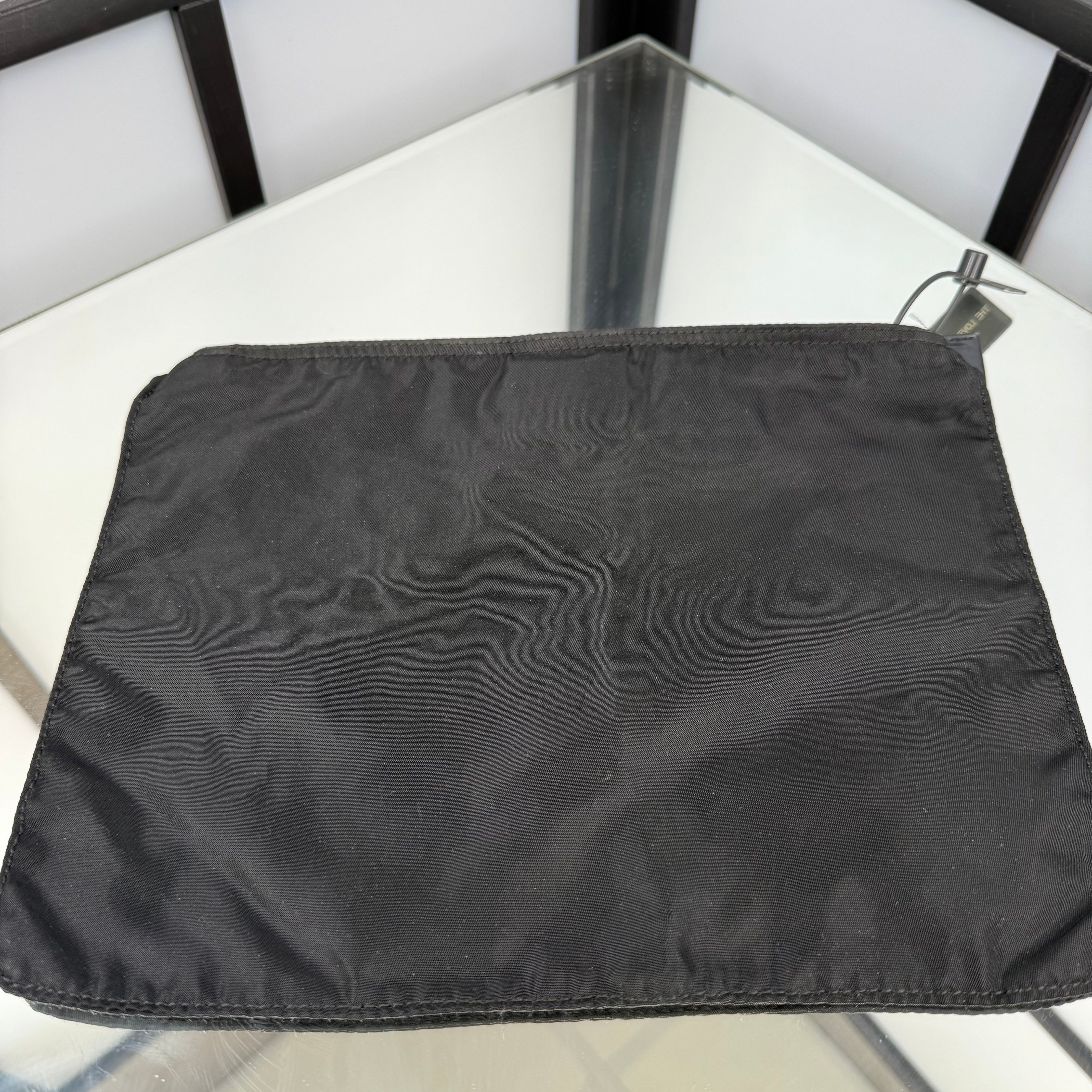 PRADA Black Nylon Wash Bag