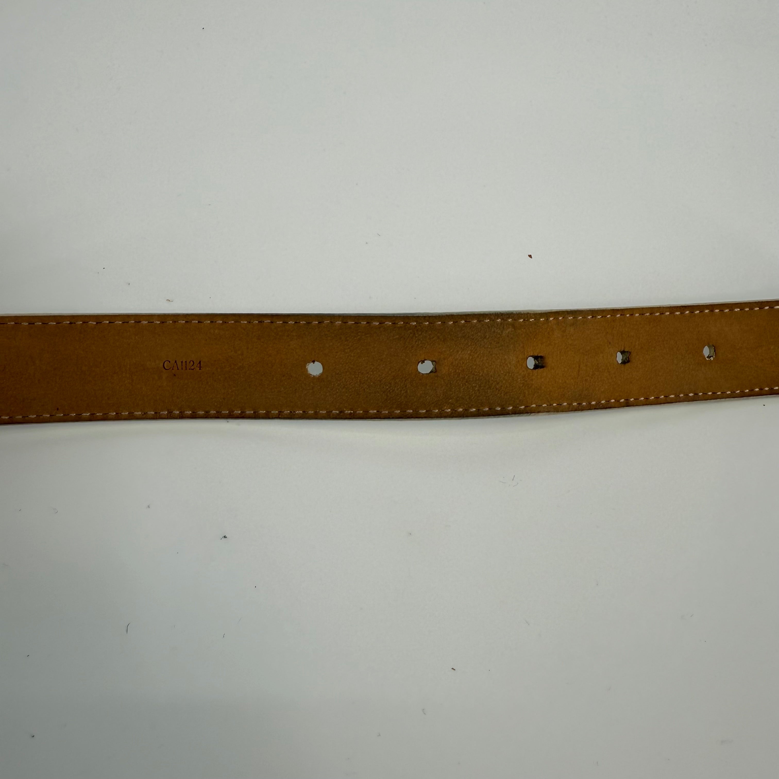 Louis Vuitton Takashi Murakami White Belt 97CM