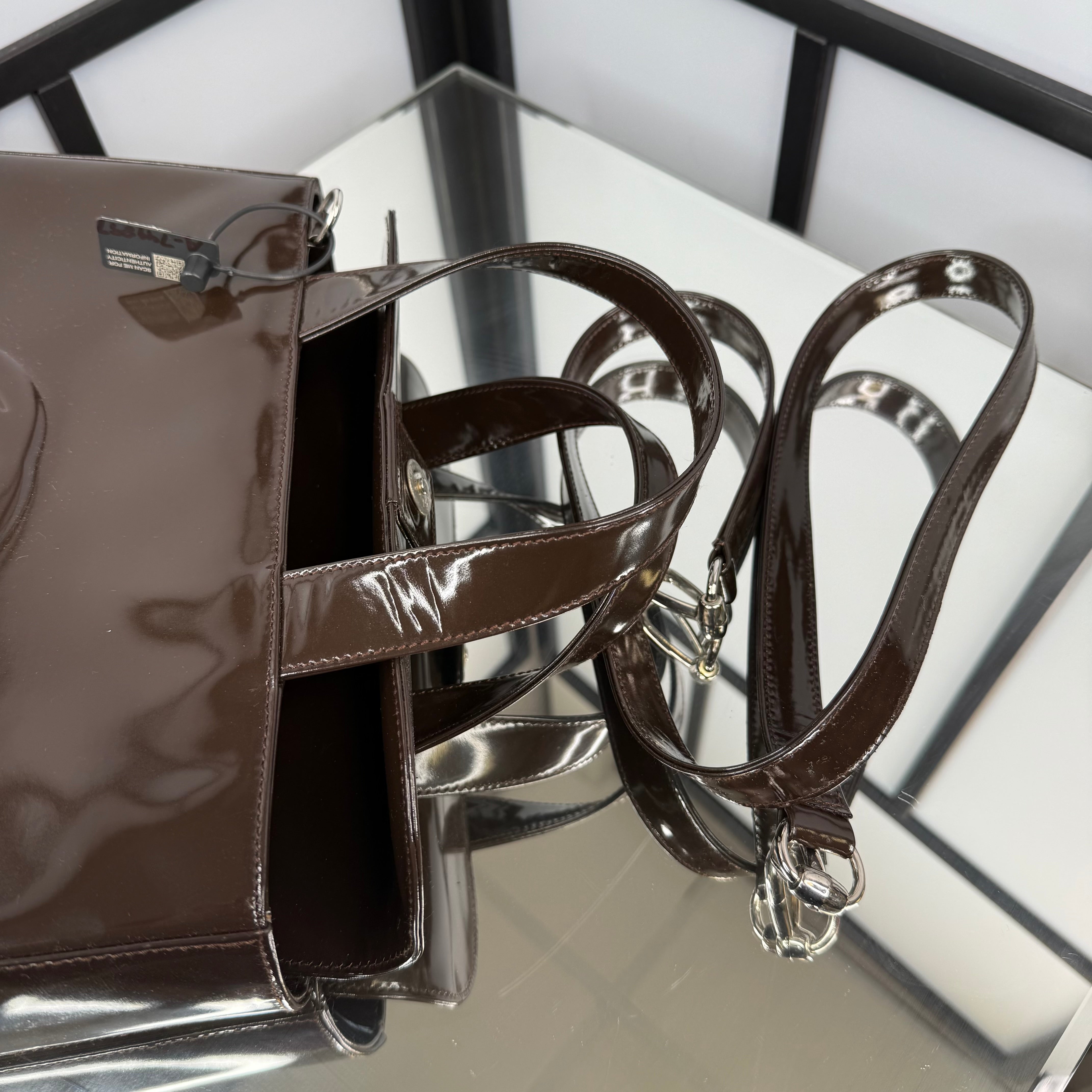GUCCI Patent Leather HandBag