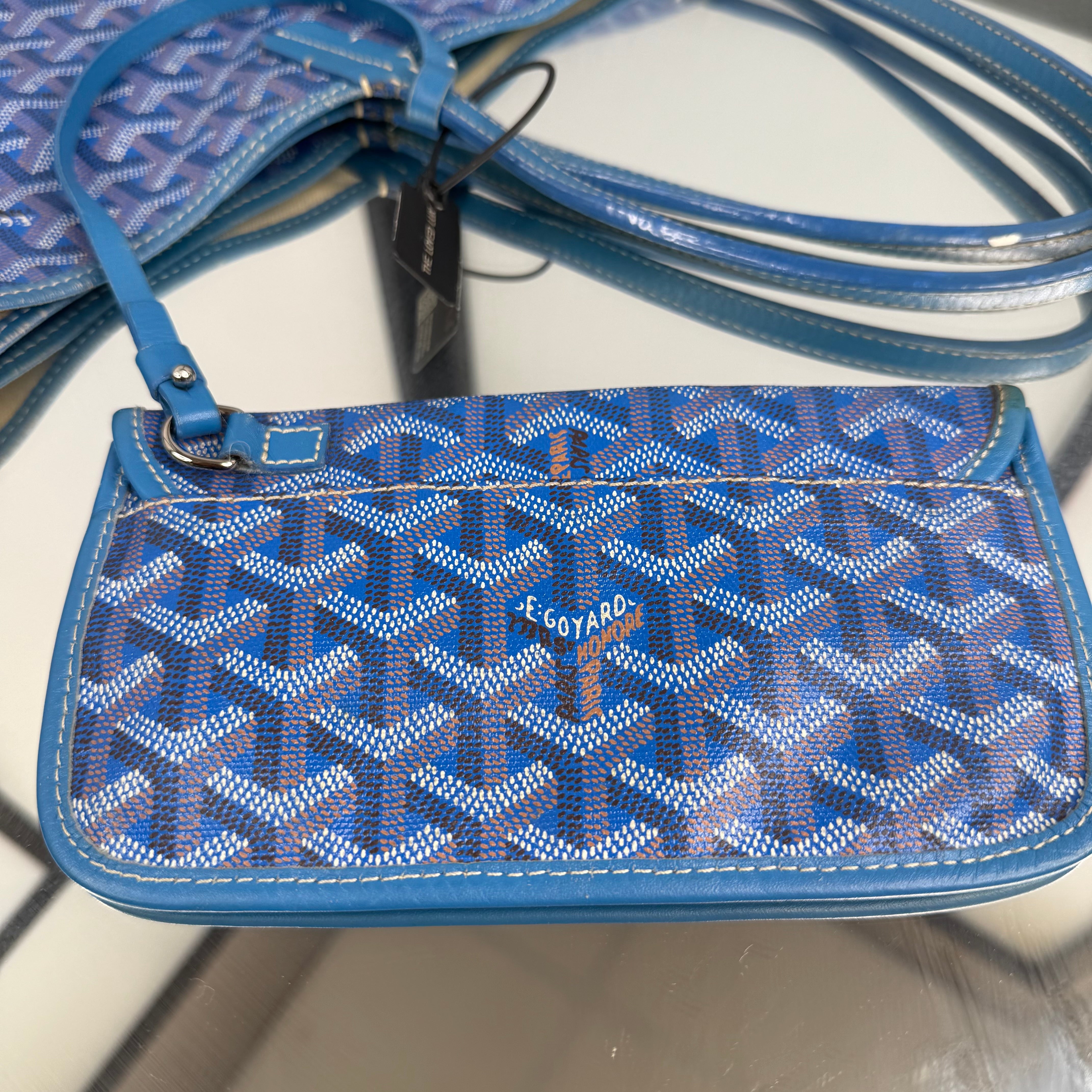 GOYARD Saint Louis Tote Bag Blue PM