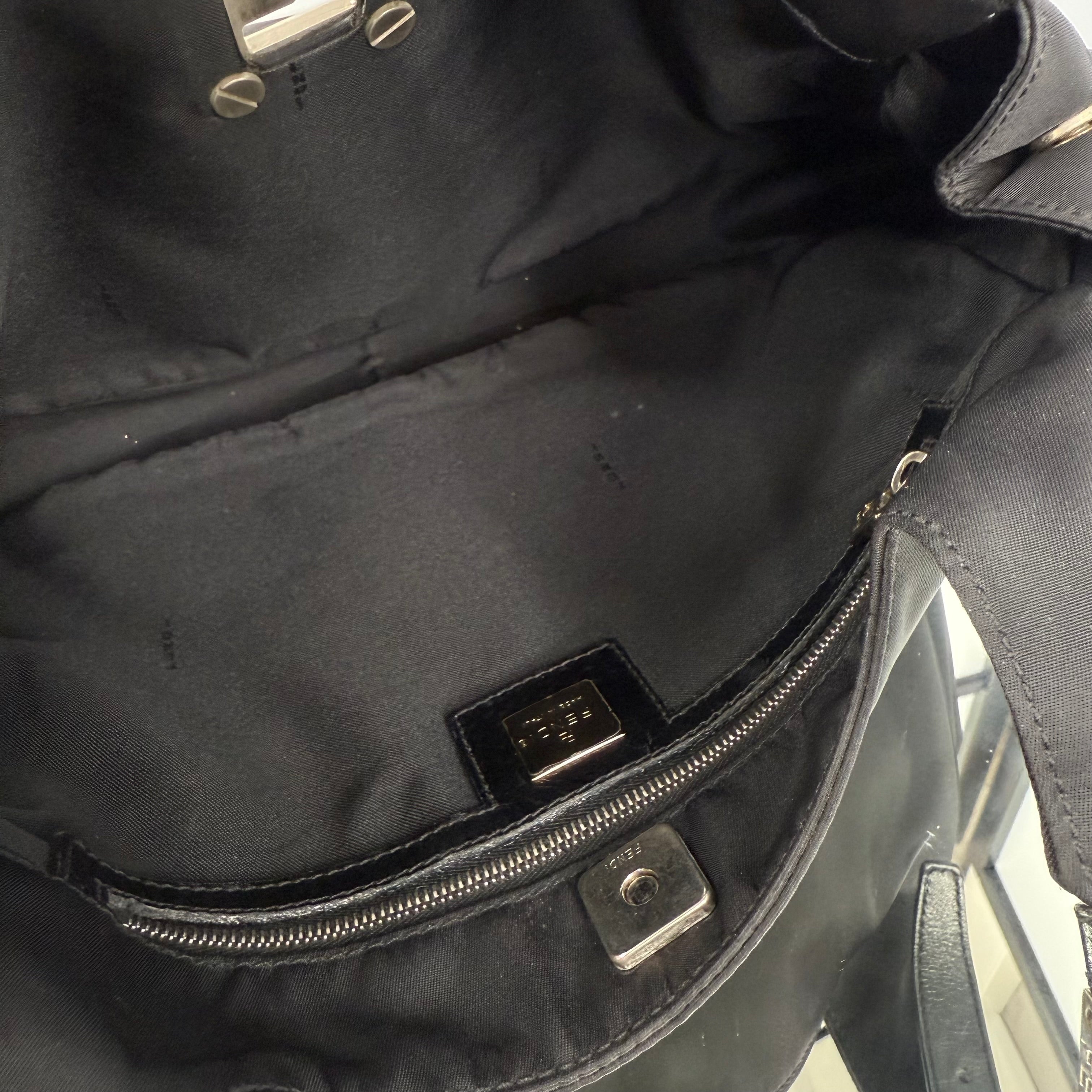 FENDI Black Nylon HandBag