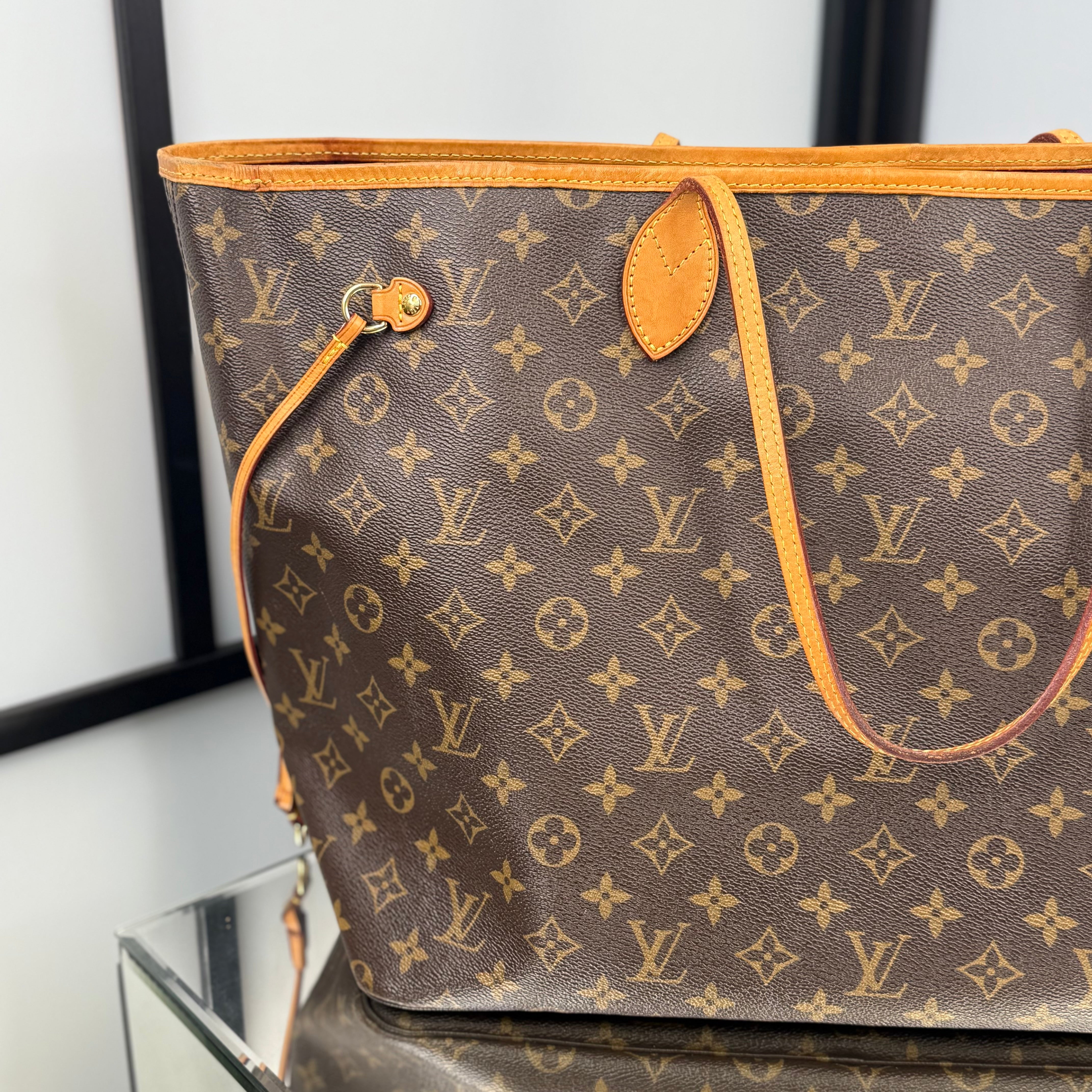 Louis Vuitton Monogram Neverfull GM Purple Interior