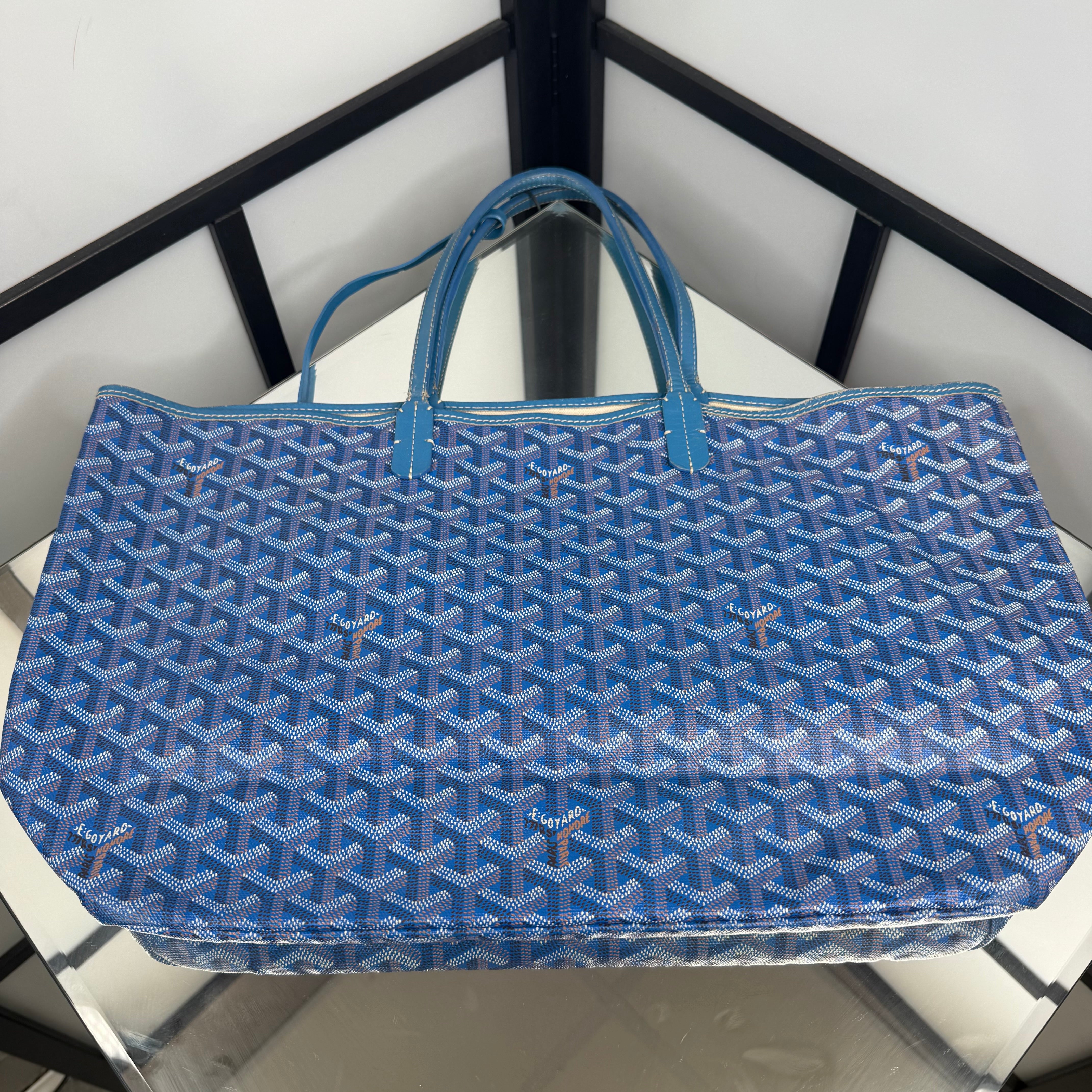 GOYARD Saint Louis Tote Bag Blue PM