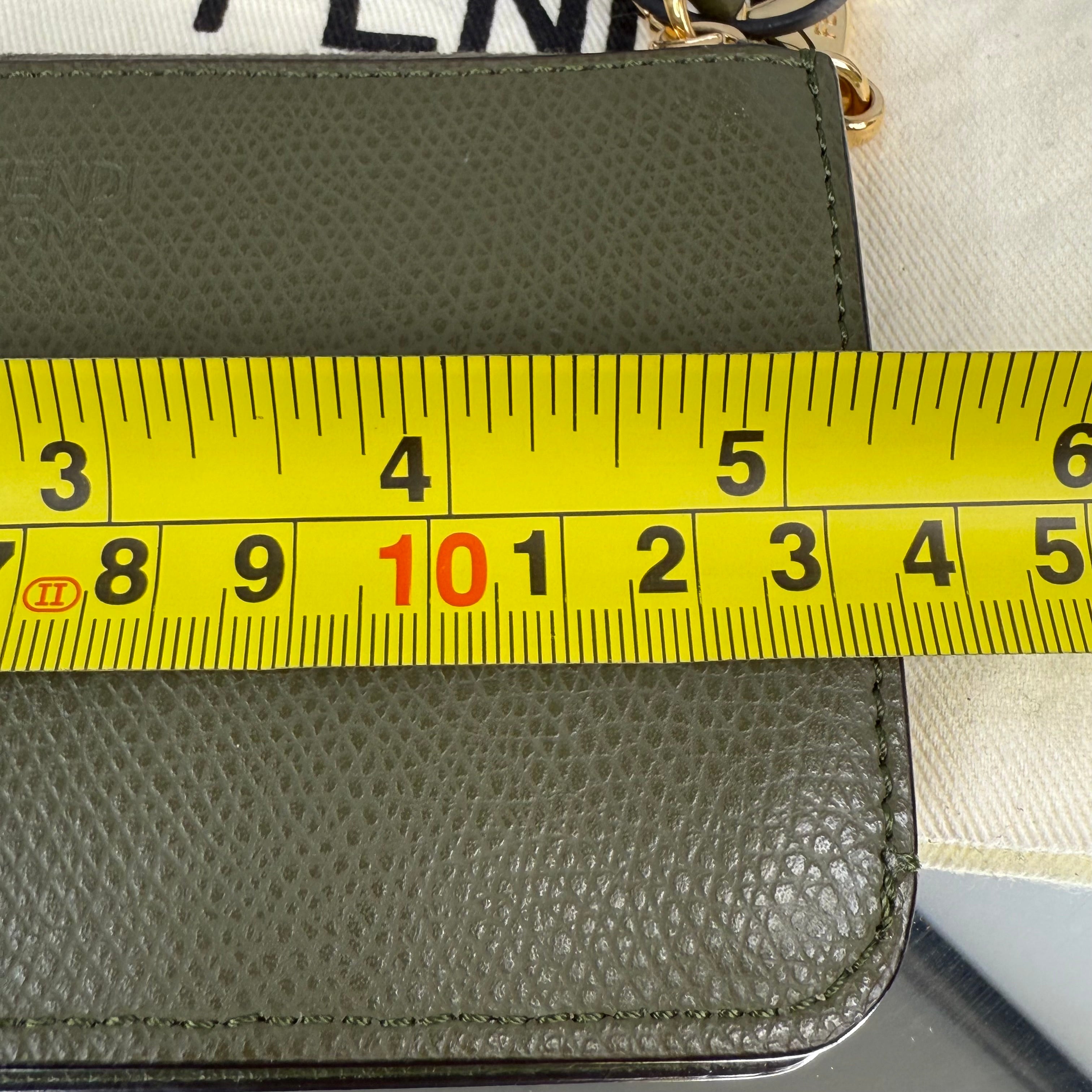 FENDI Khaki Green Coin Pouch