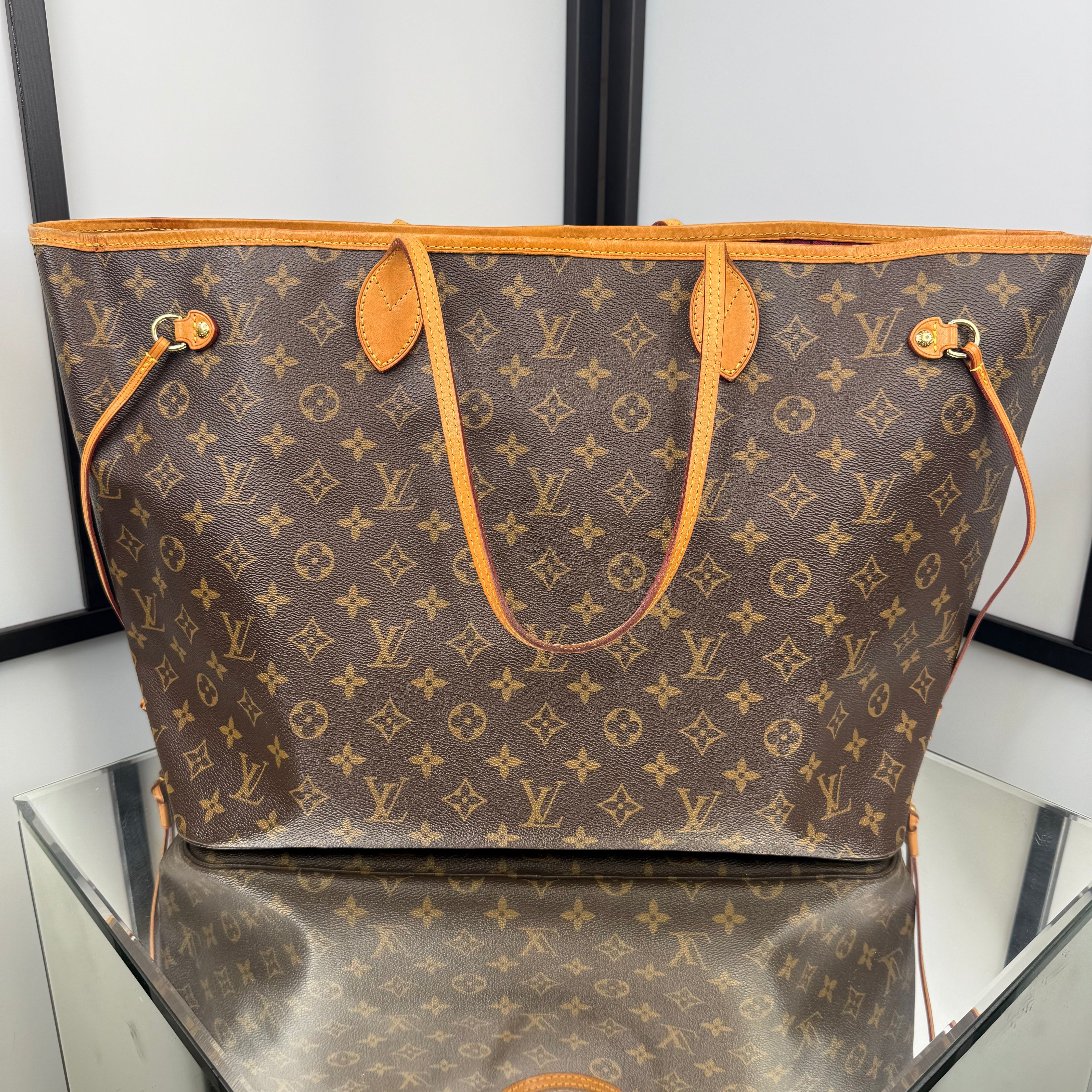 Louis Vuitton Monogram Neverfull GM Purple Interior