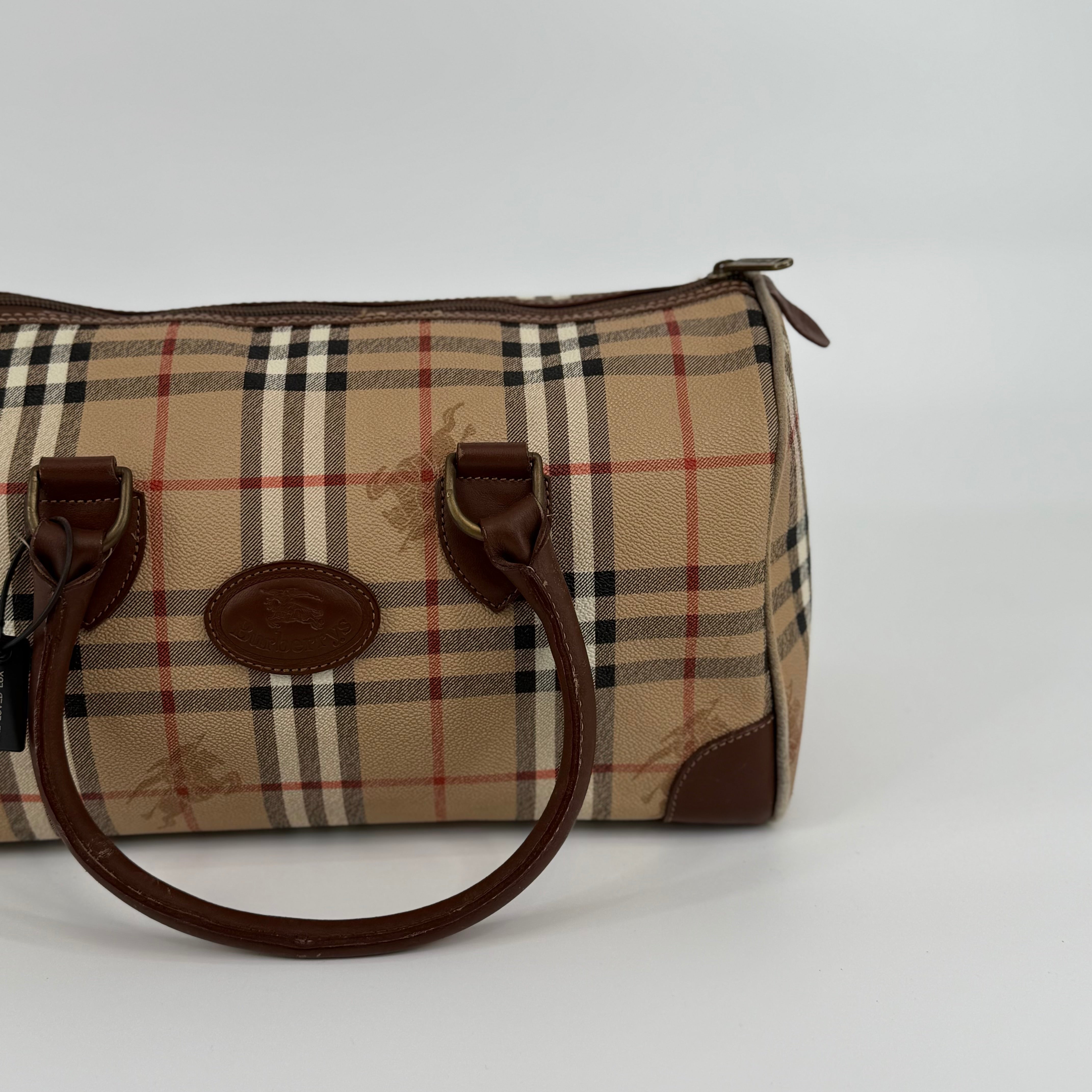 Burberry Nova Check Boston Bag