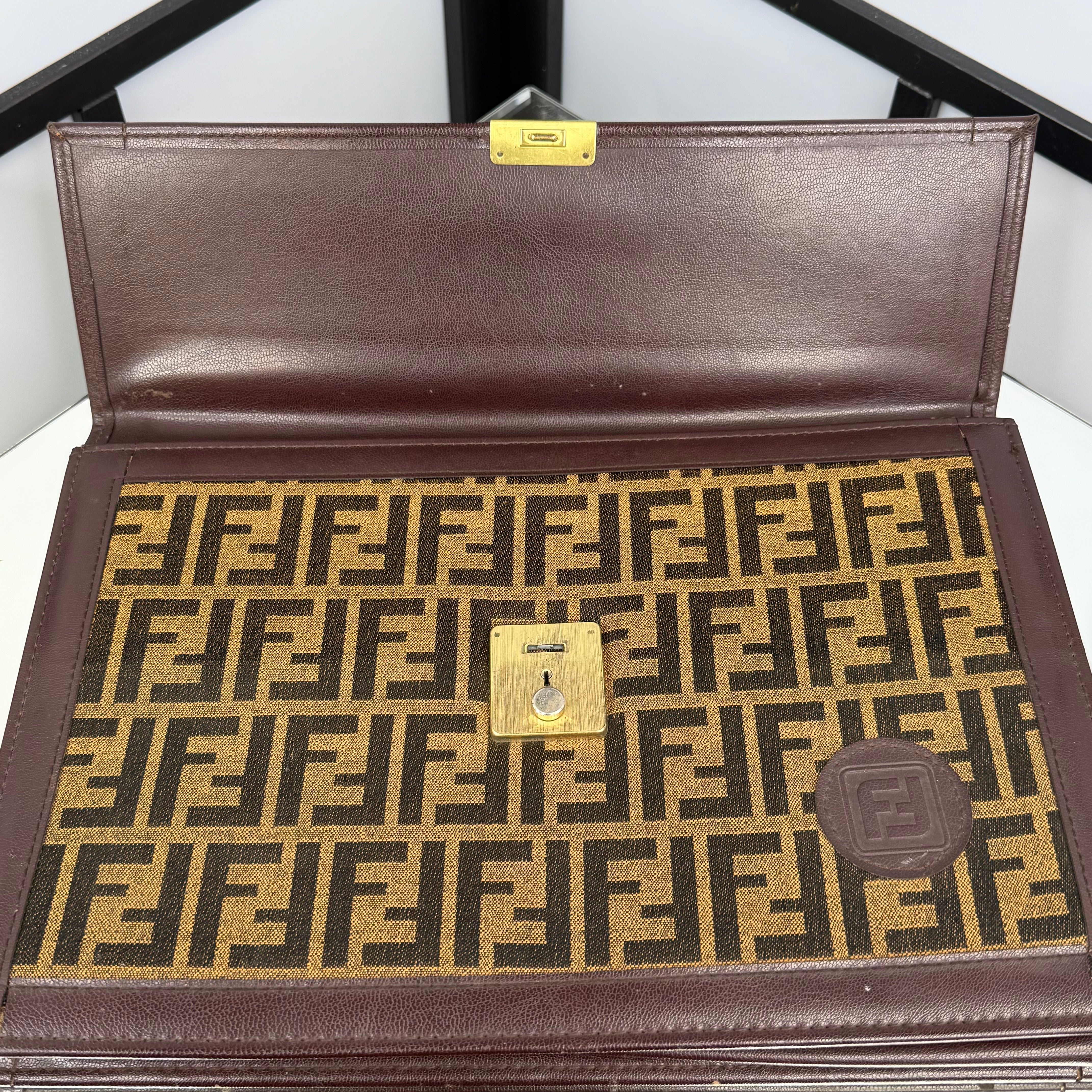FENDI Zucca Clutch Bag