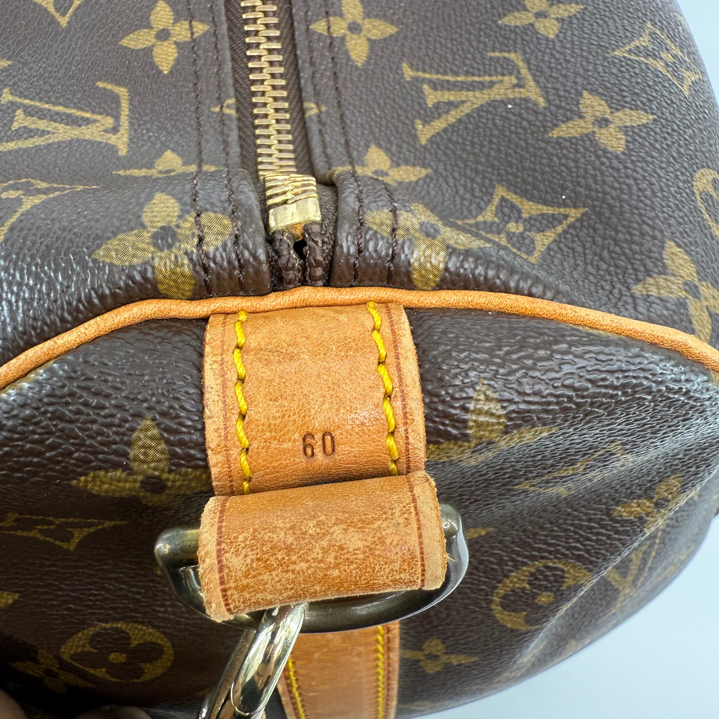 Louis Vuitton Monogram Keepall 60 With Strap