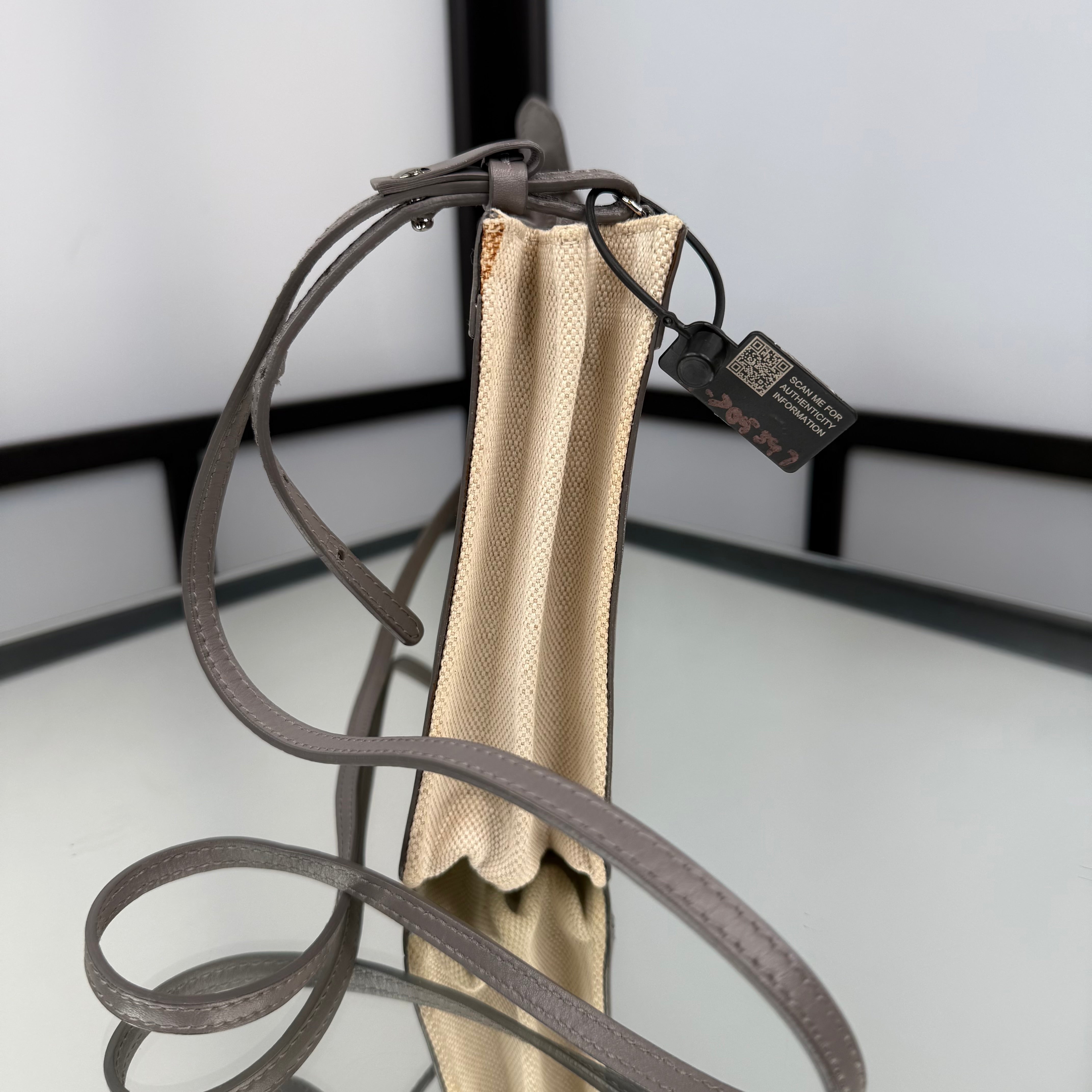 Balenciaga Grey Lock Shoulder Bag