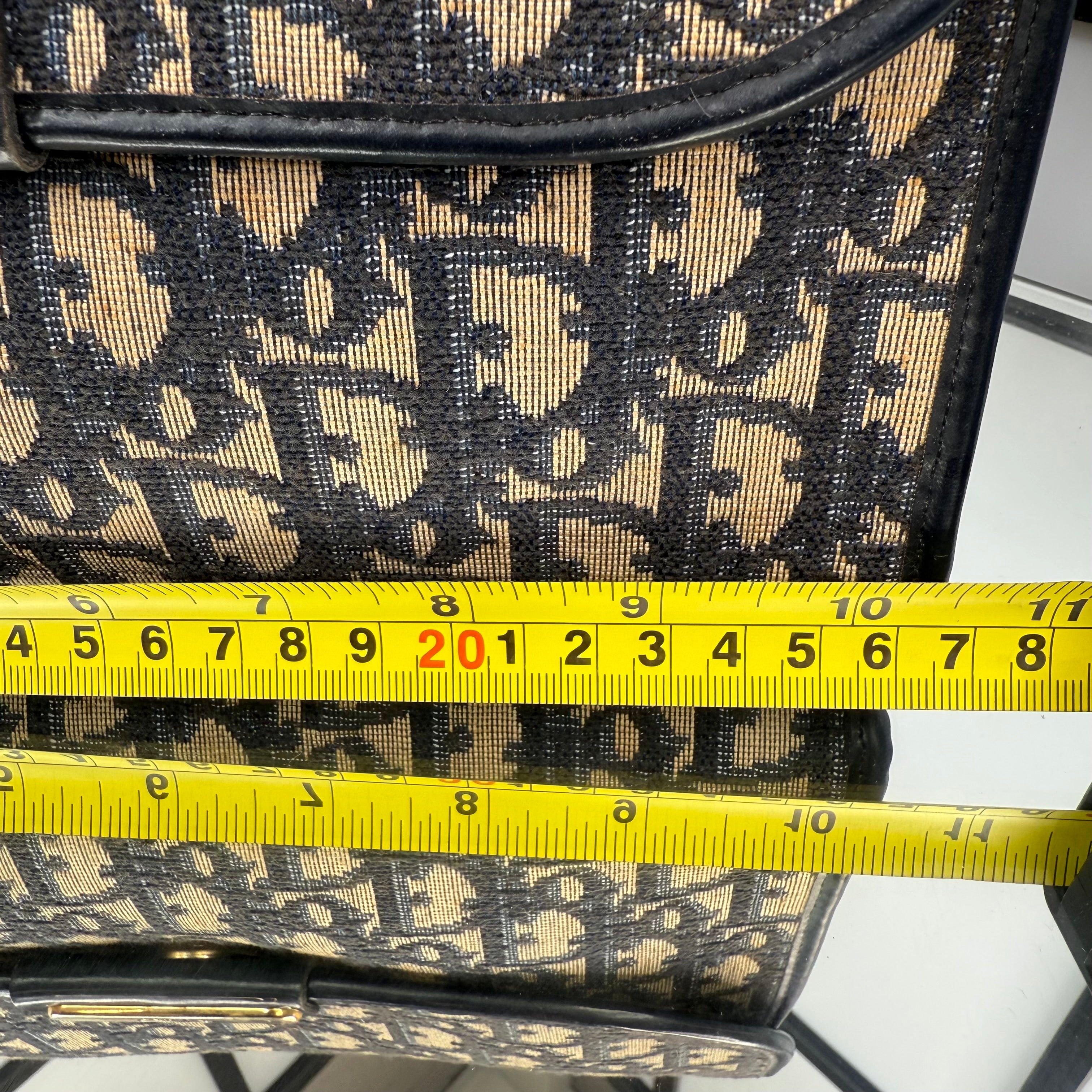 DIOR Trotter Canvas Shoulder Bag