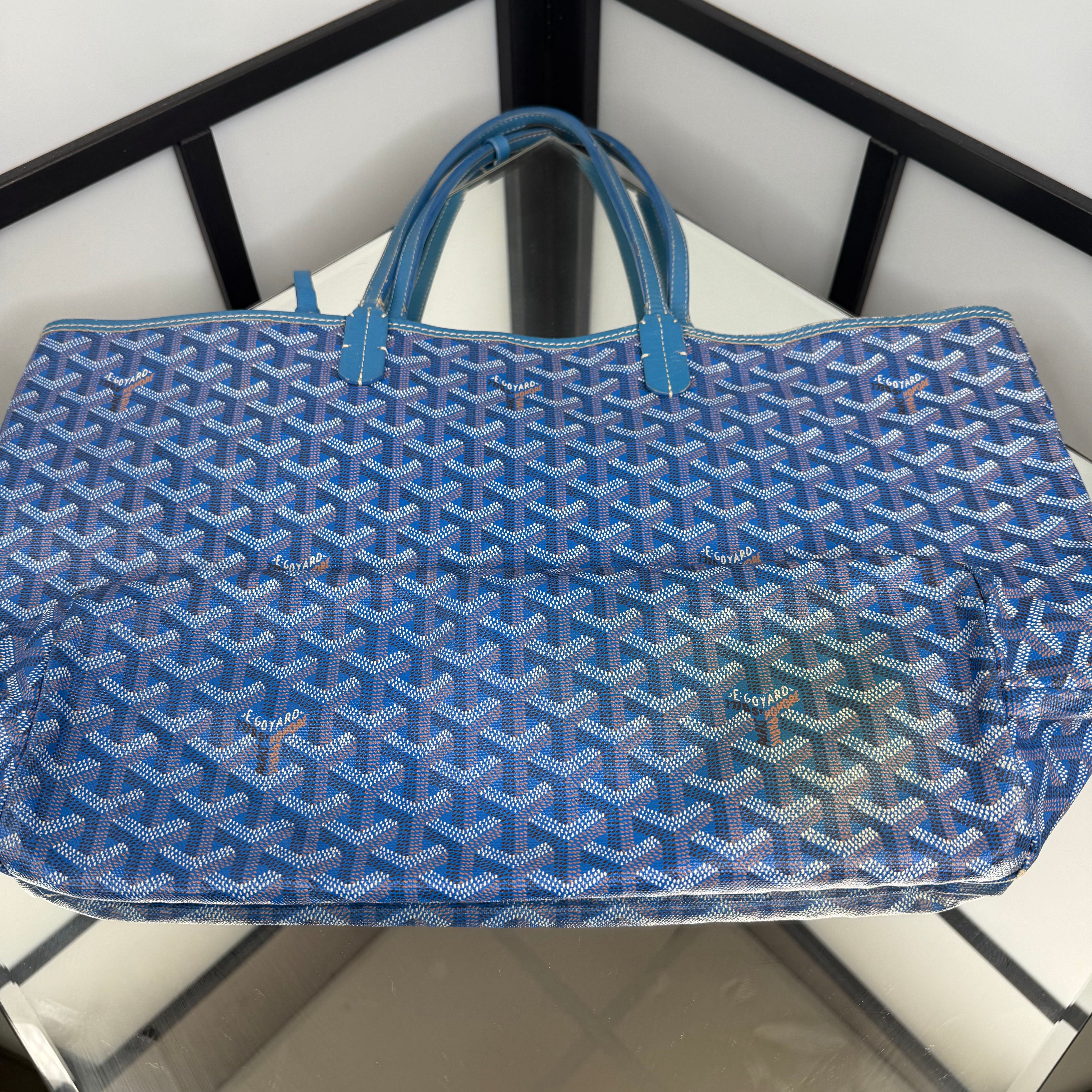 GOYARD Saint Louis Tote Bag Blue PM