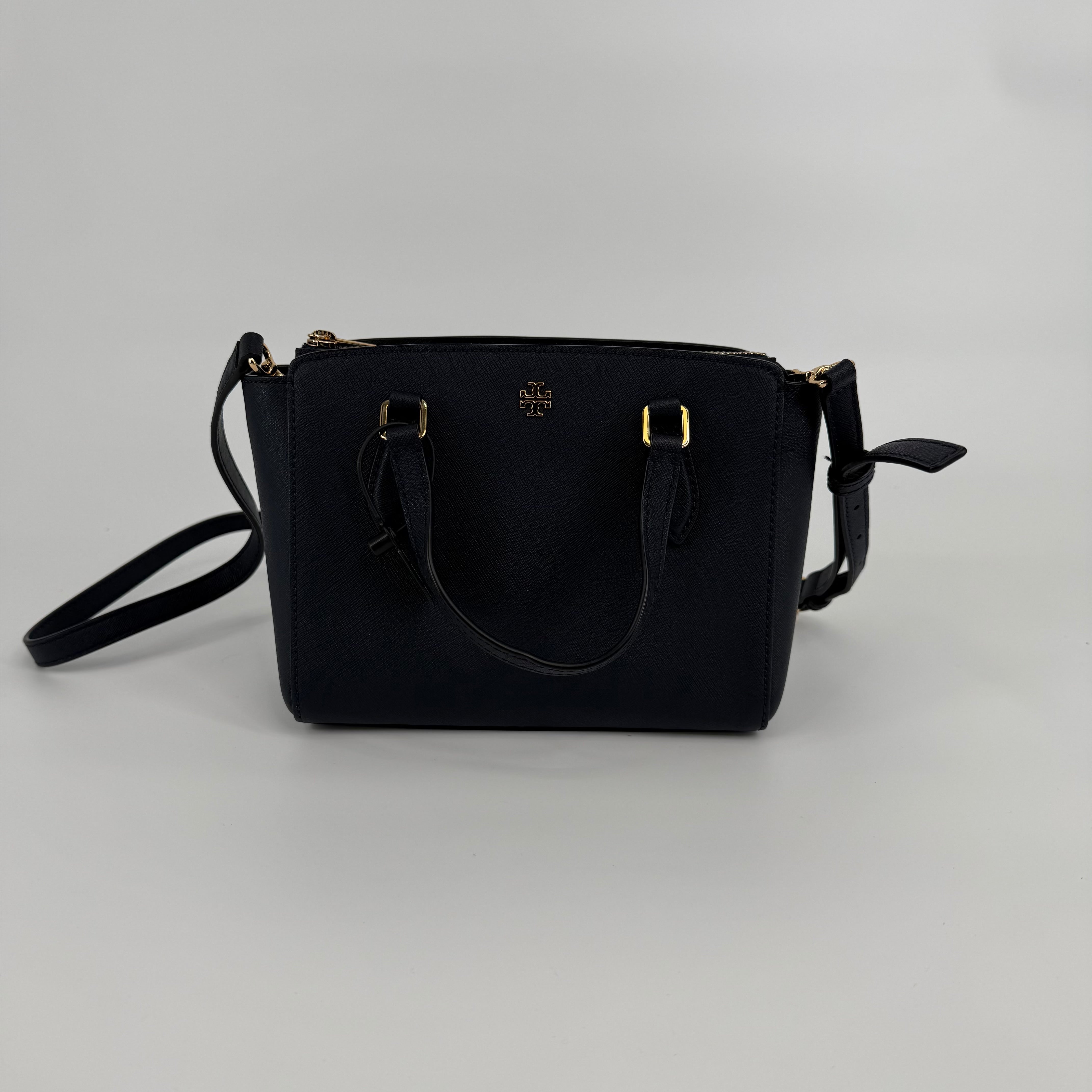 Tory Burch Navy Mini Emerson Handbag