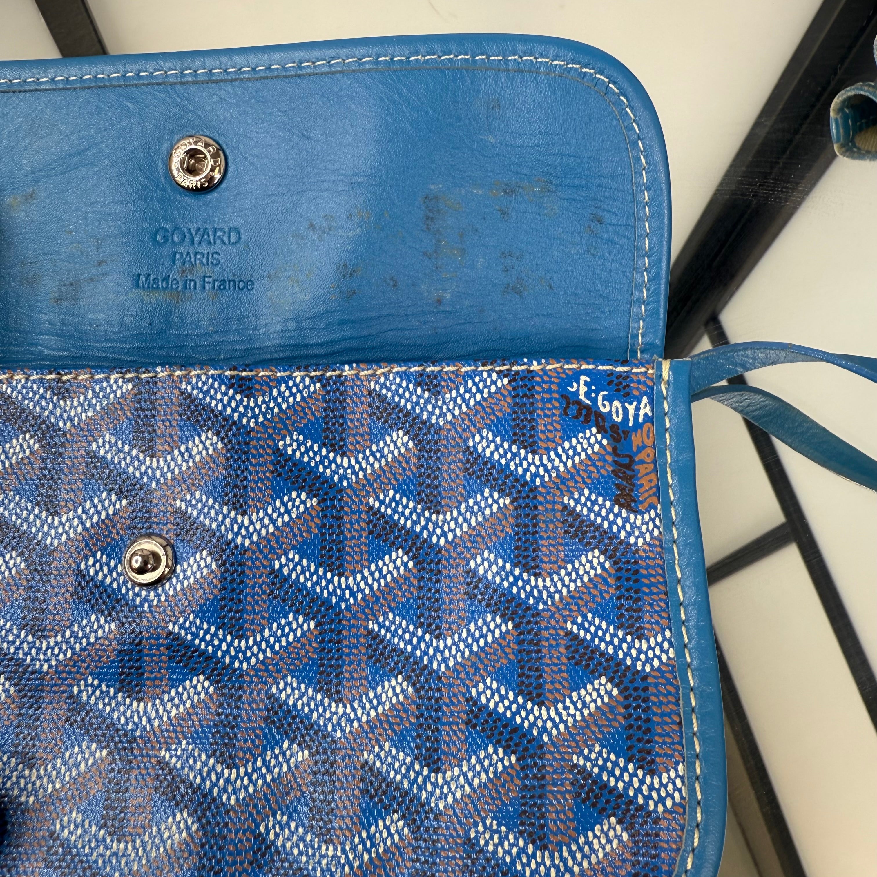 GOYARD Saint Louis Tote Bag Blue PM