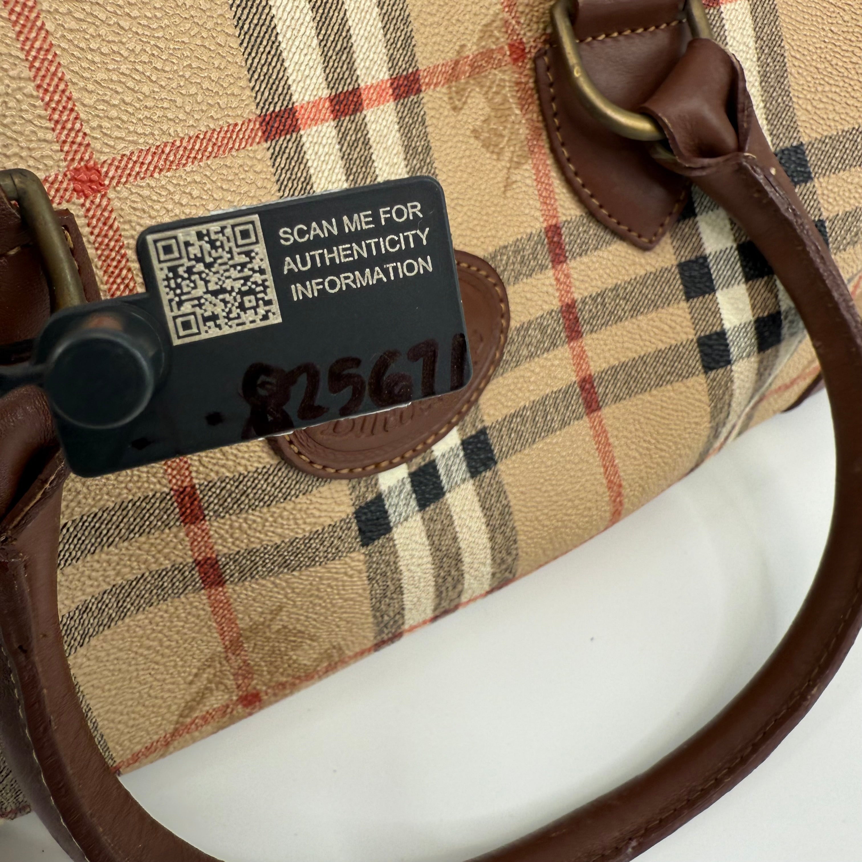 Burberry Nova Check Boston Bag