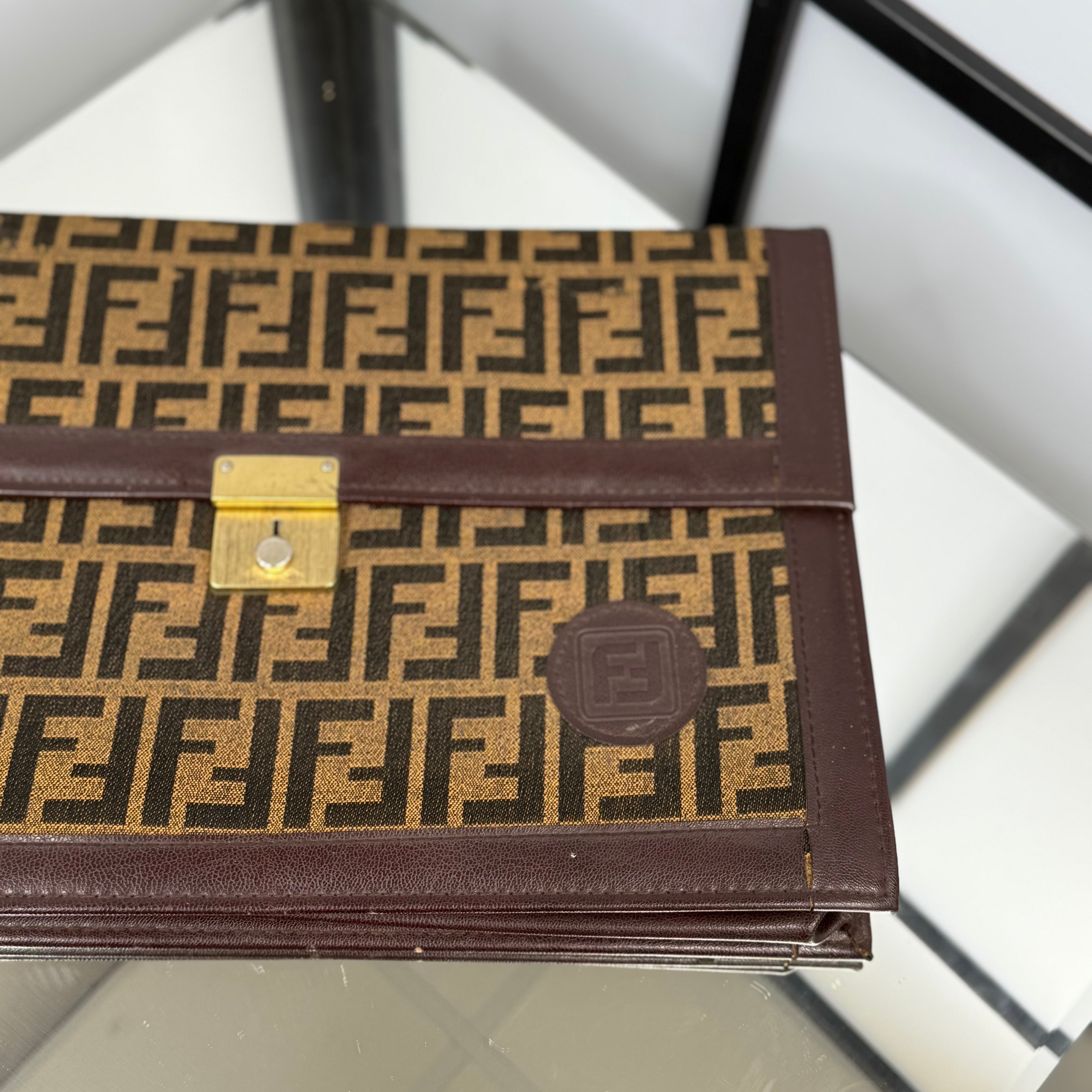 FENDI Zucca Clutch Bag