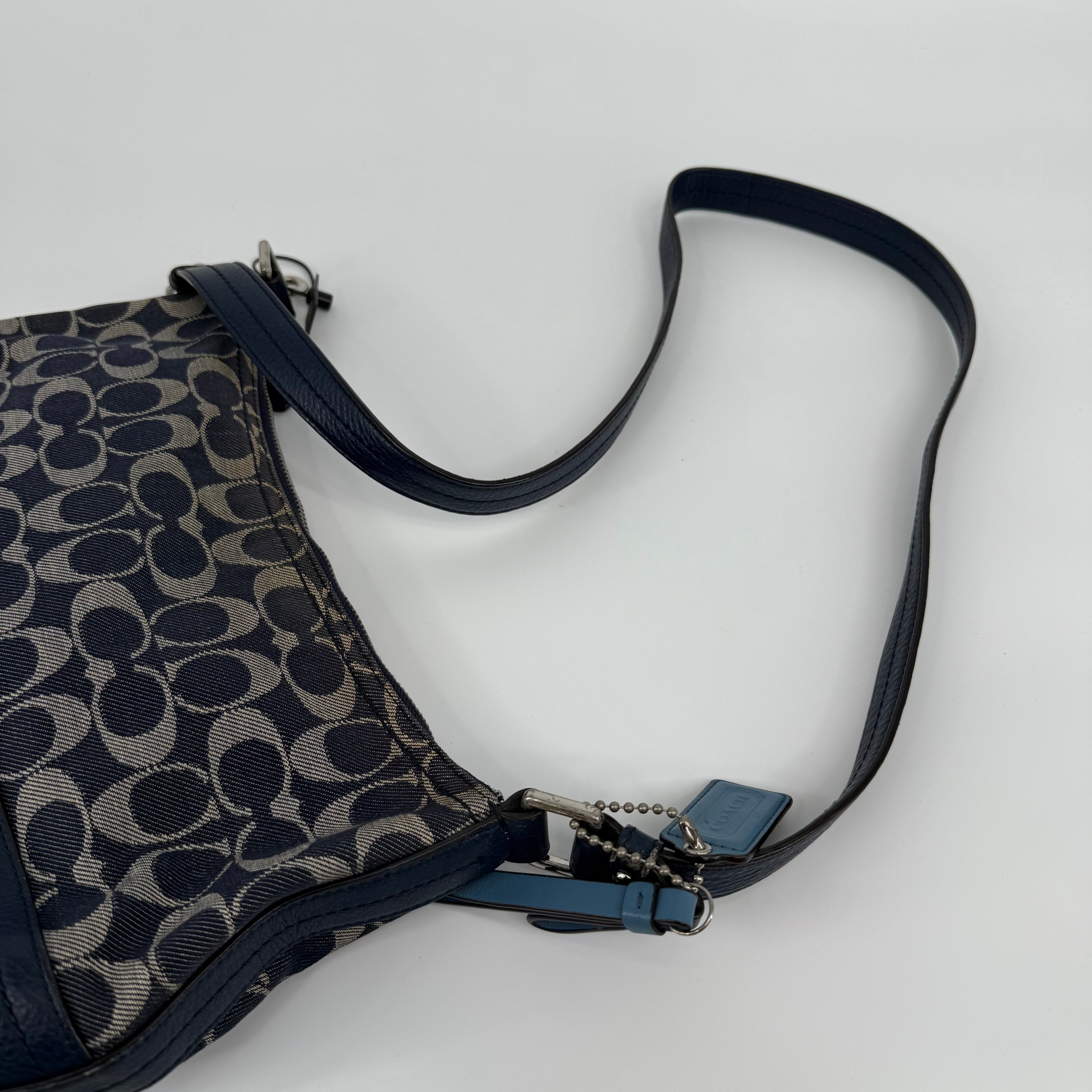 COACH Signature Denim Shoulder Bag