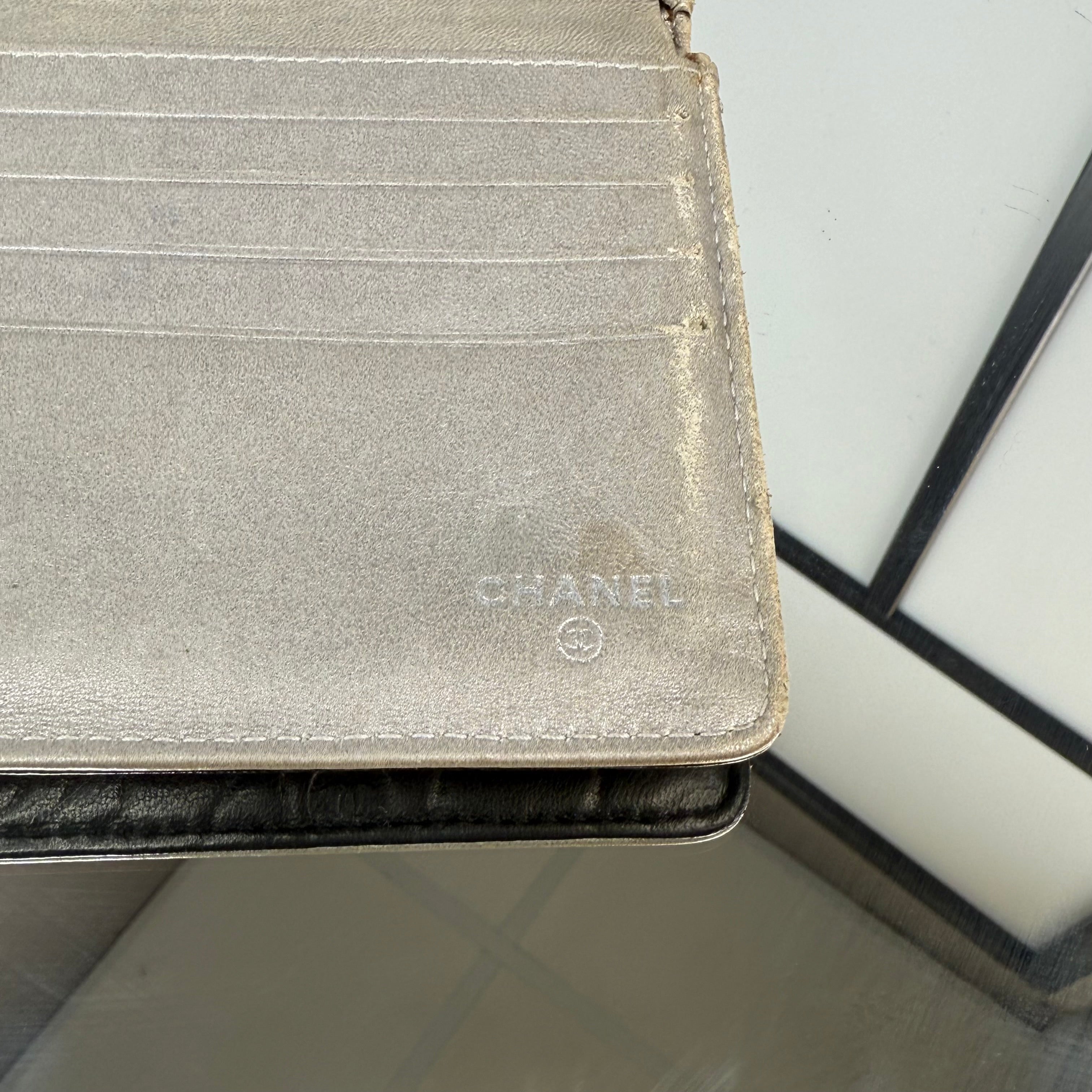 CHANEL Black Long Purse