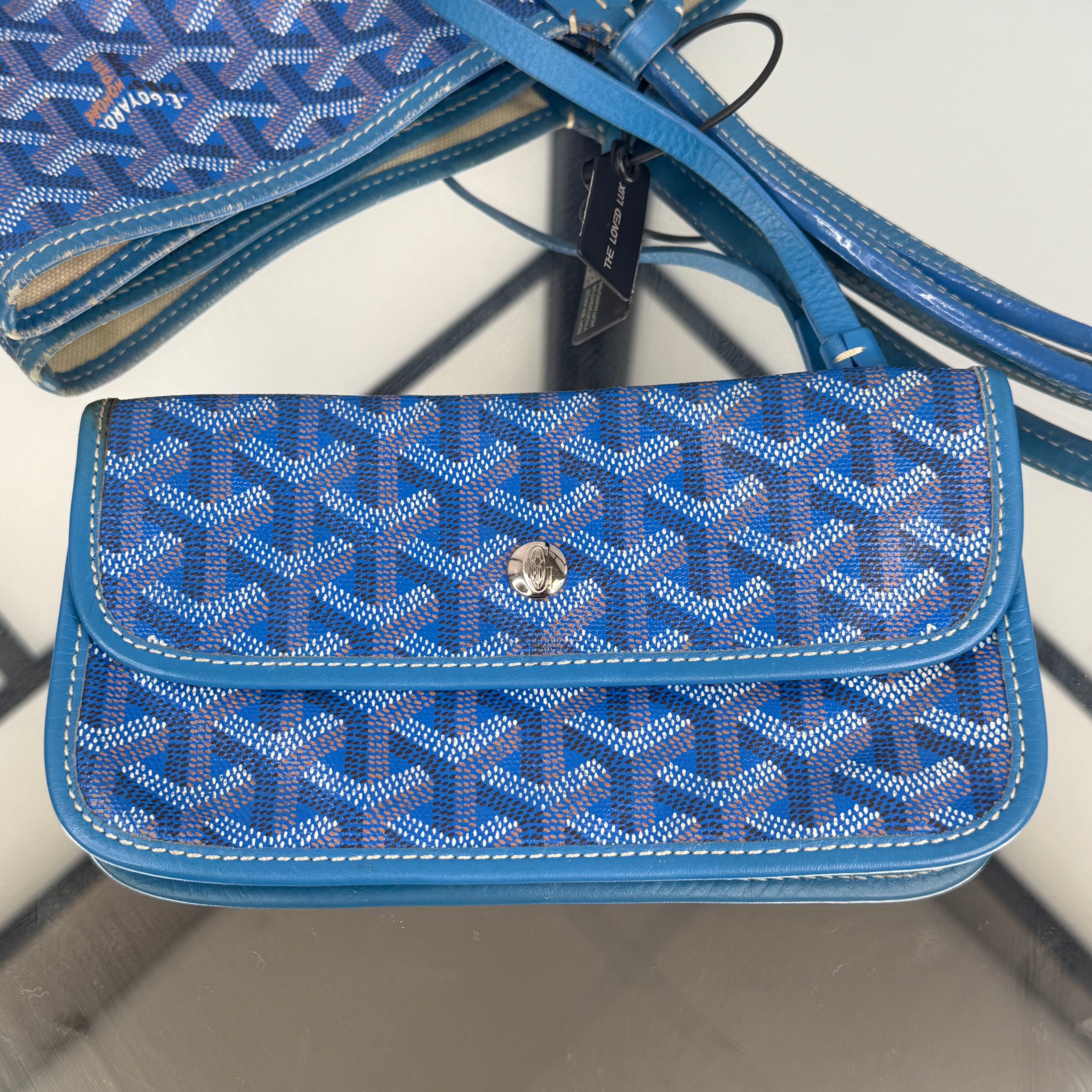 GOYARD Saint Louis Tote Bag Blue PM
