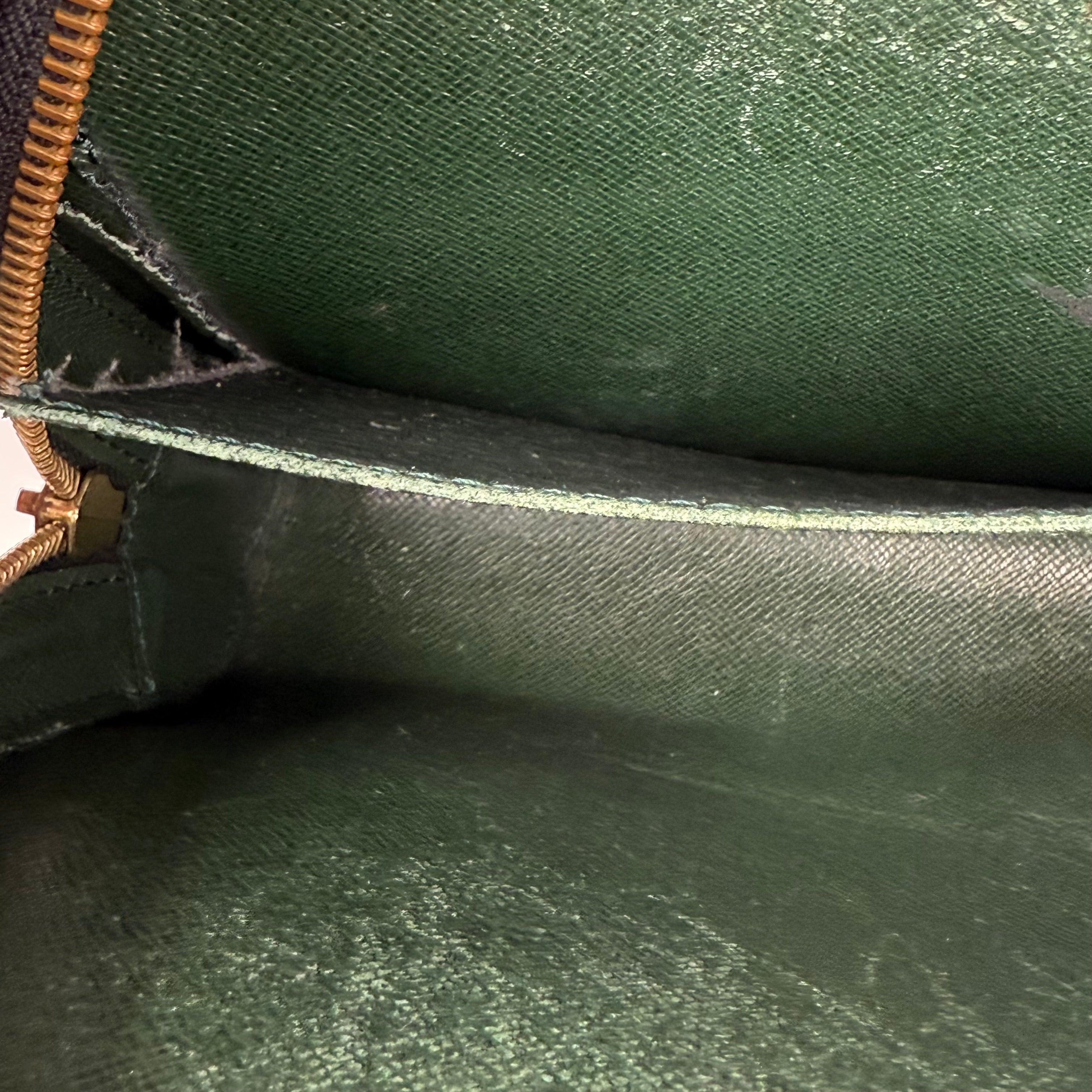 Louis Vuitton Green Taiga Wash Bag