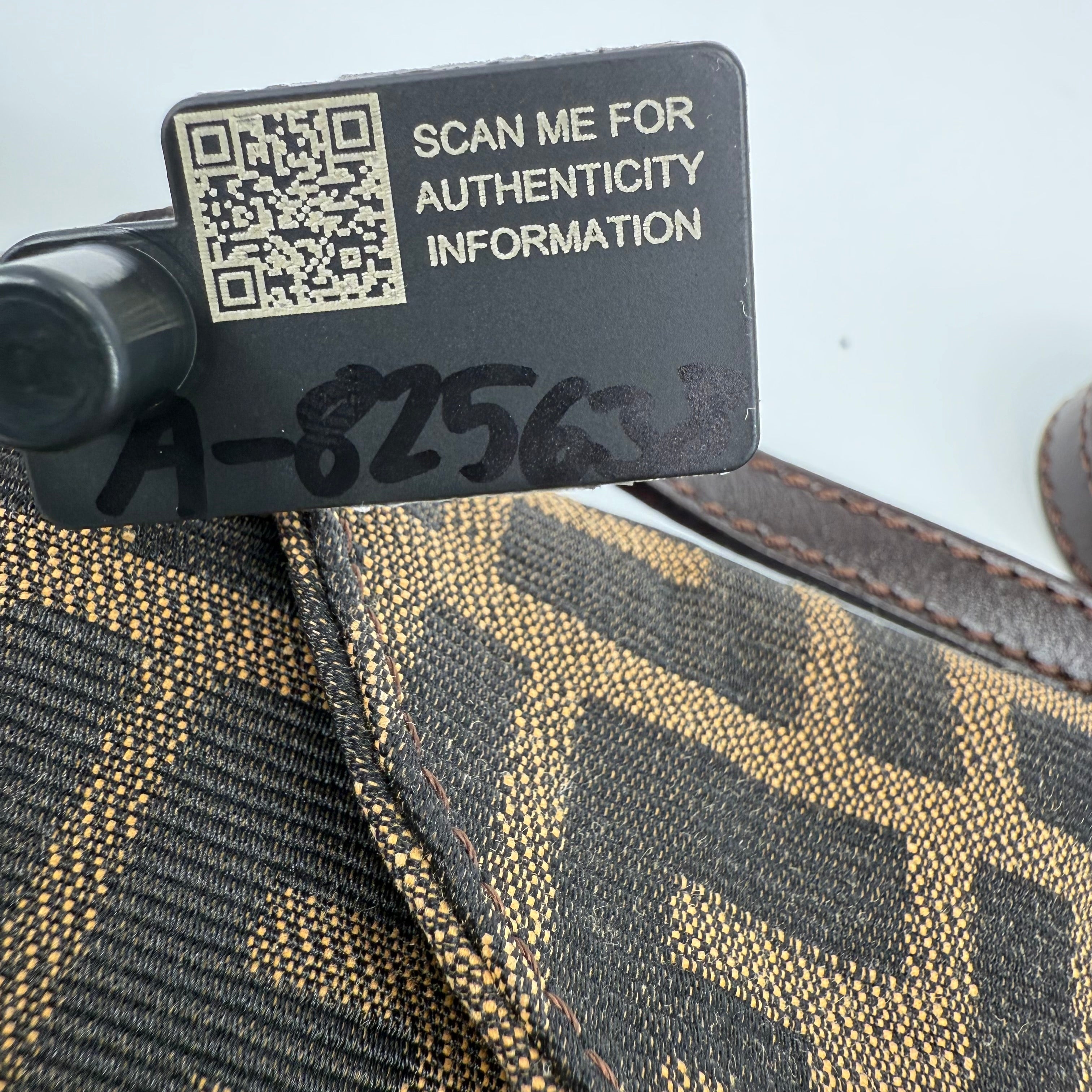 FENDI Brown FF Baguette Handbag