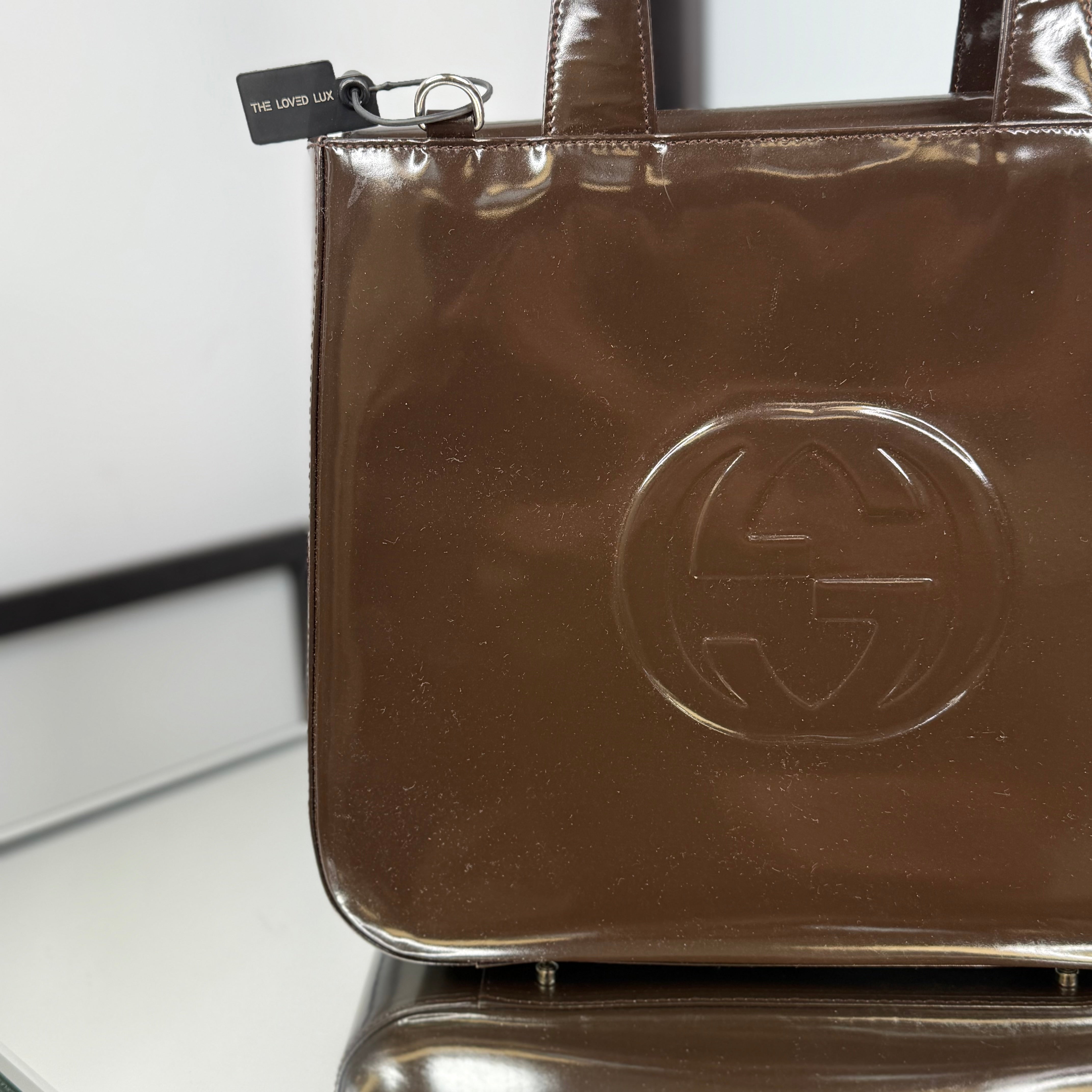 GUCCI Patent Leather HandBag