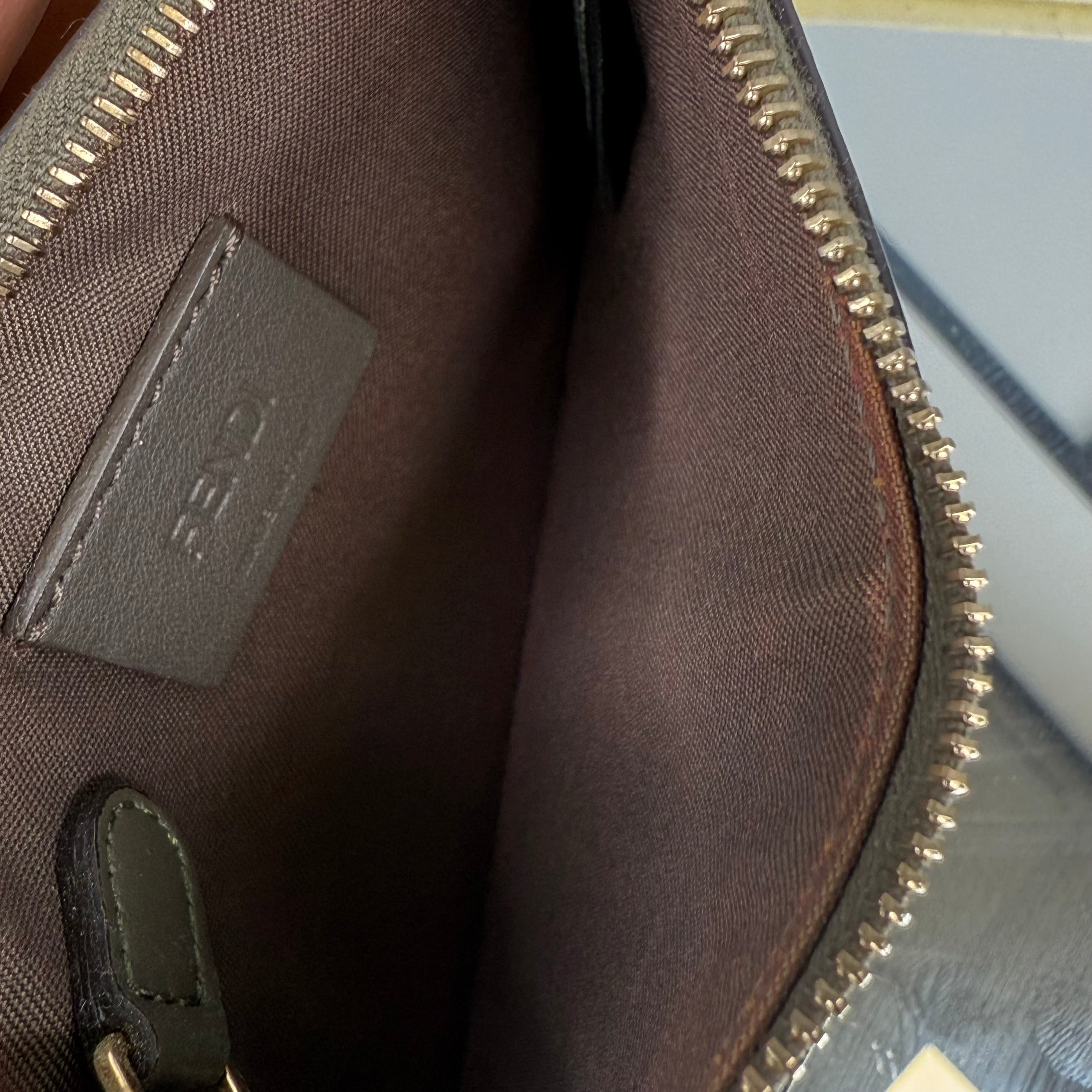 FENDI Khaki Green Coin Pouch