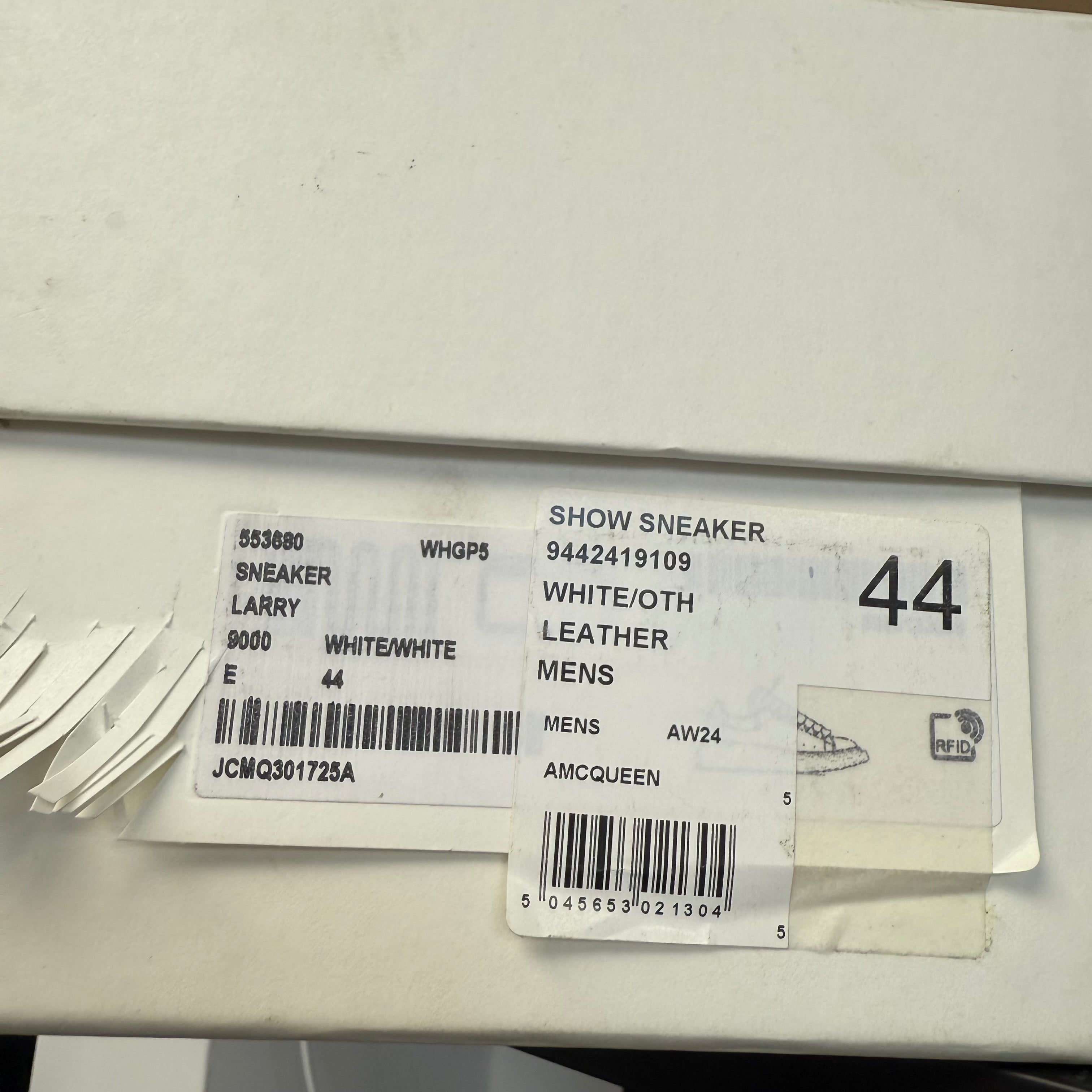 Alexander McQueen Sneakers. Triple White. Size 44eu