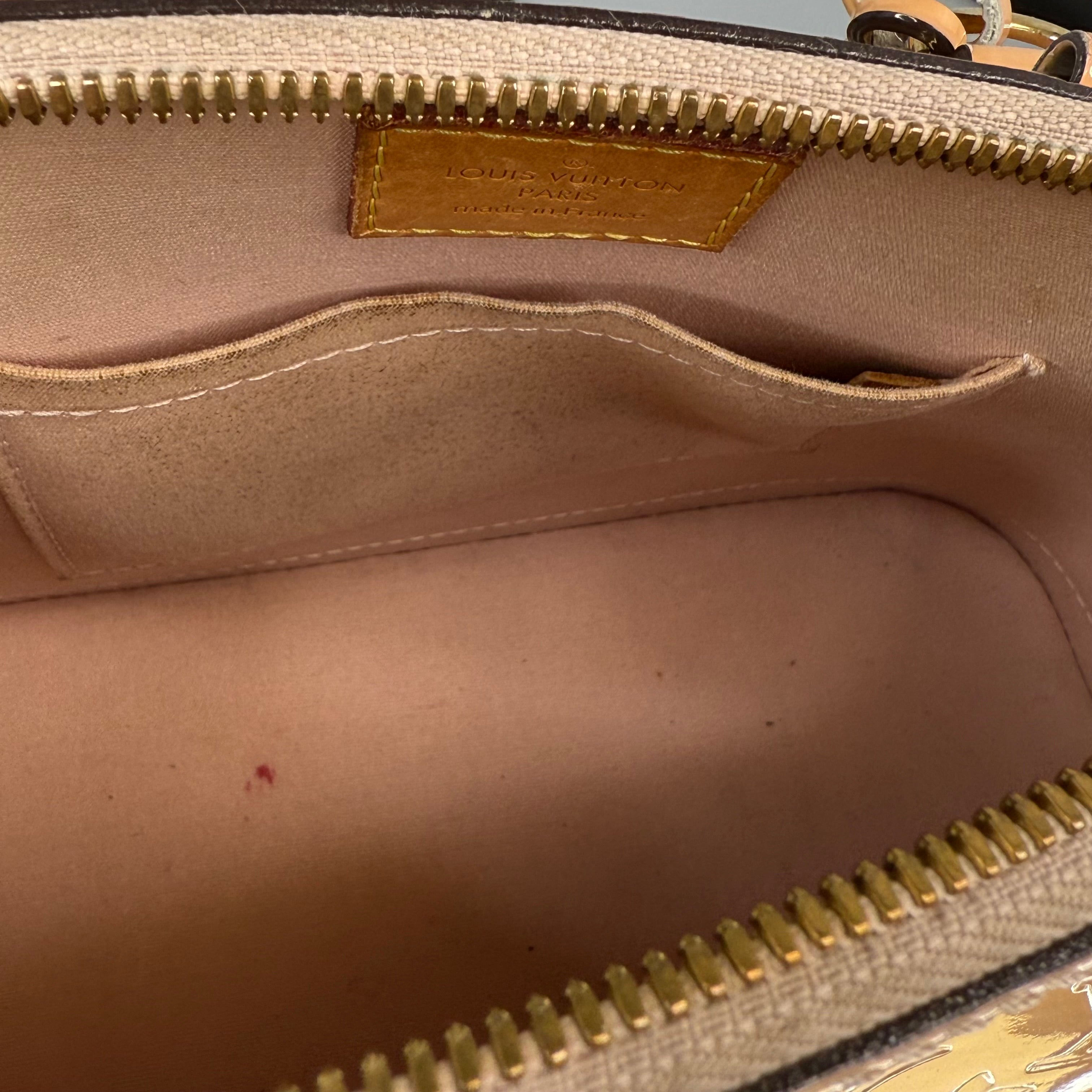 Louis Vuitton Alma BB Patent Leather Beige