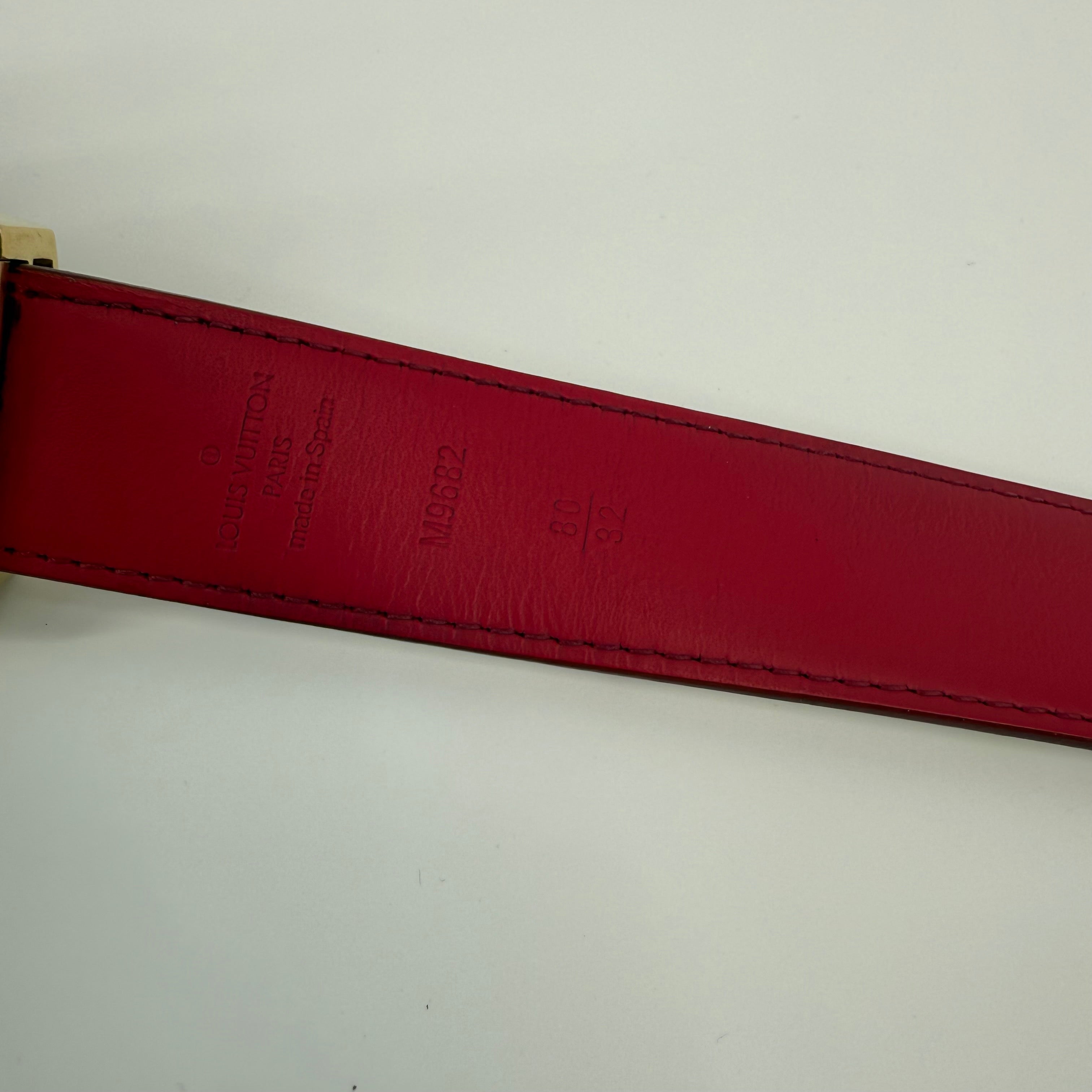 Louis Vuitton Takashi Murakami White Belt 91CM