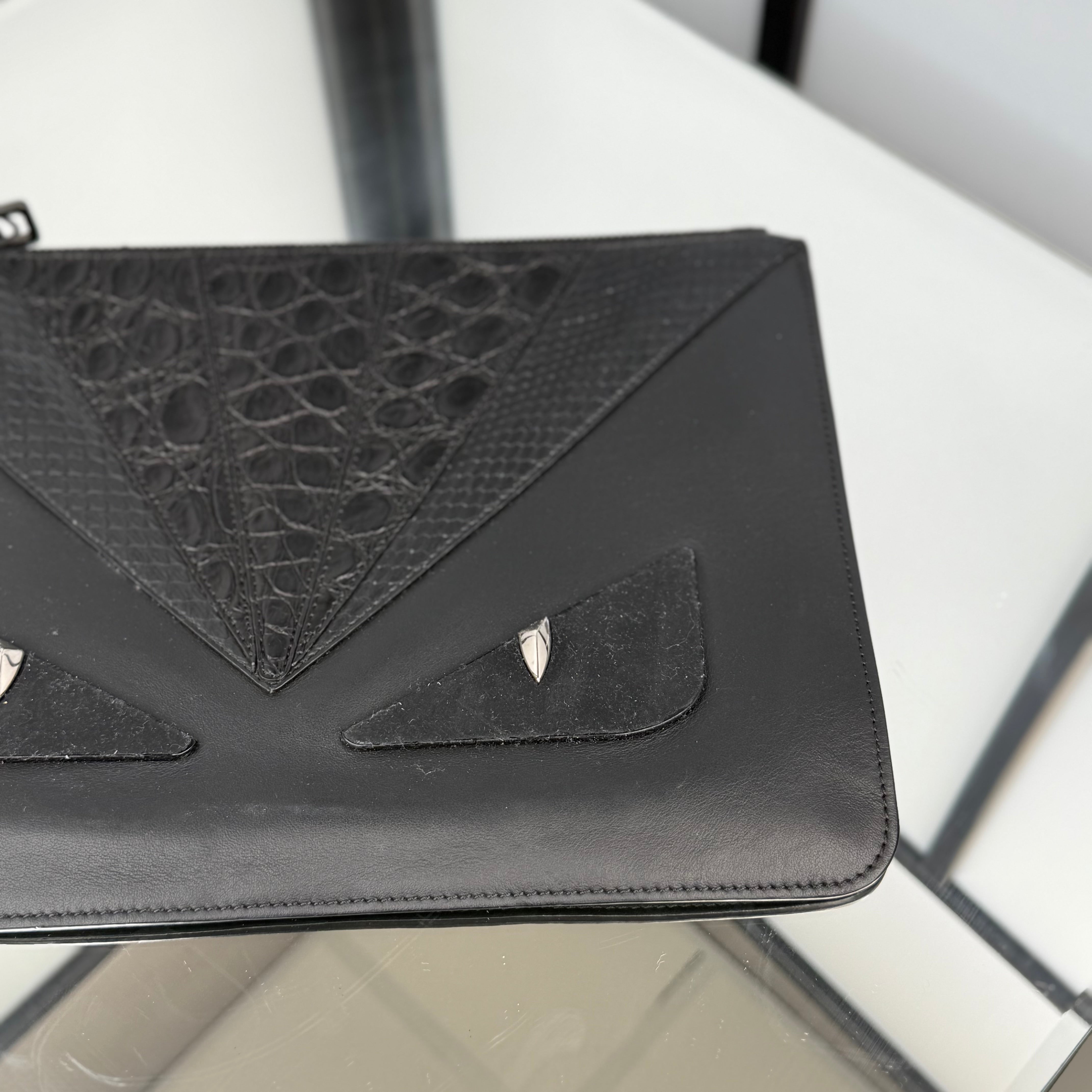 FENDI Monstwr Eyes Clutch Bag