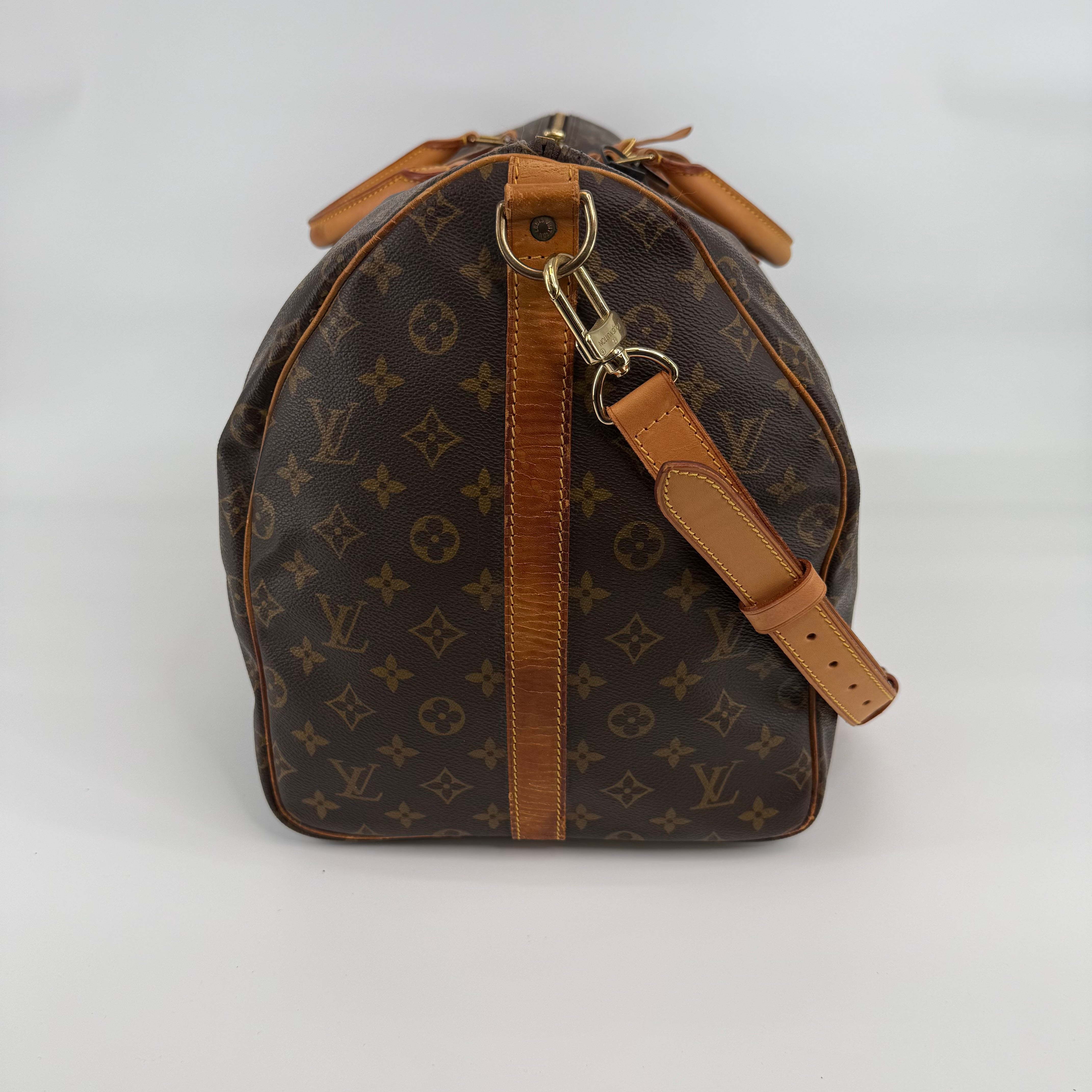 Louis Vuitton Monogram Keepall 55 With Strap