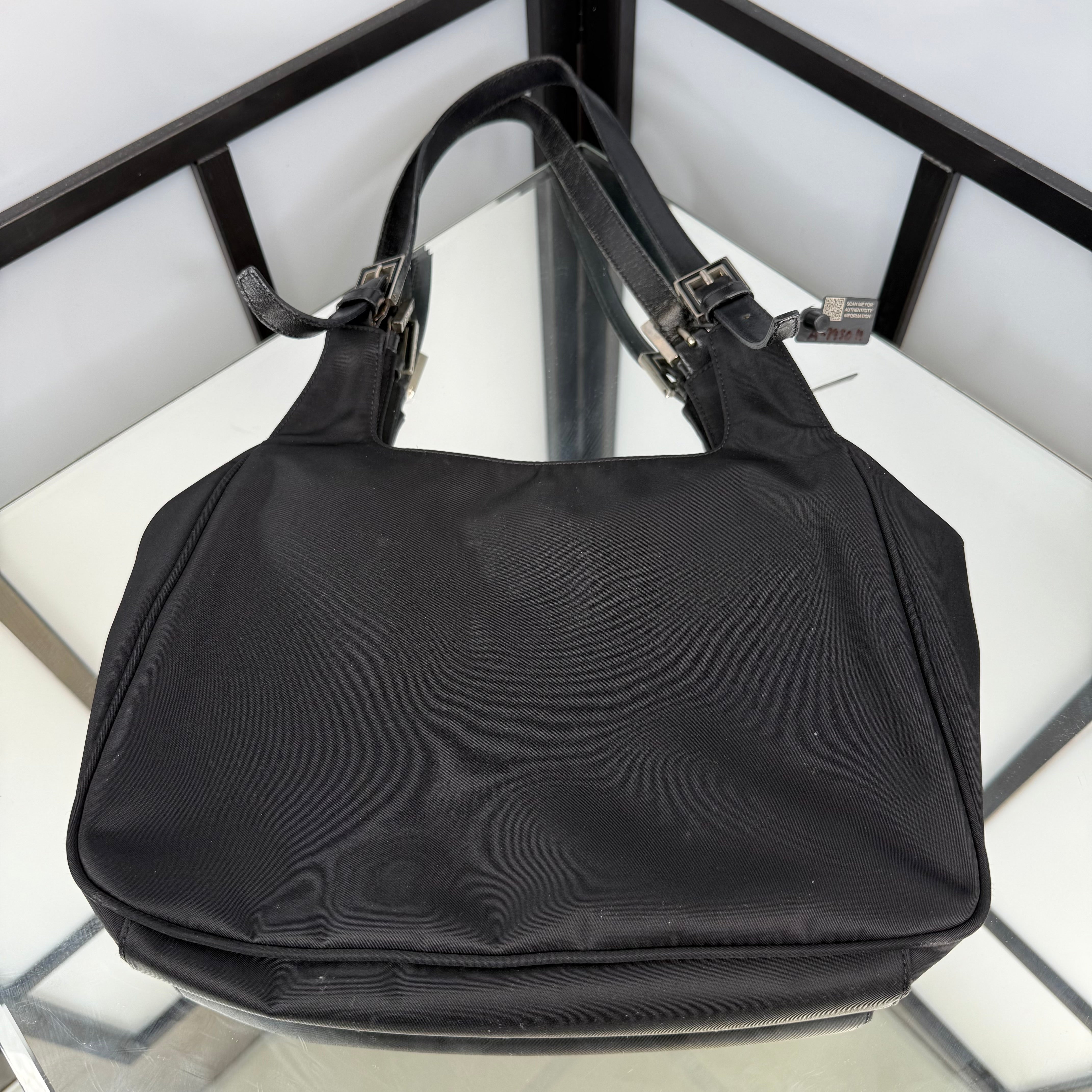 FENDI Black Nylon HandBag