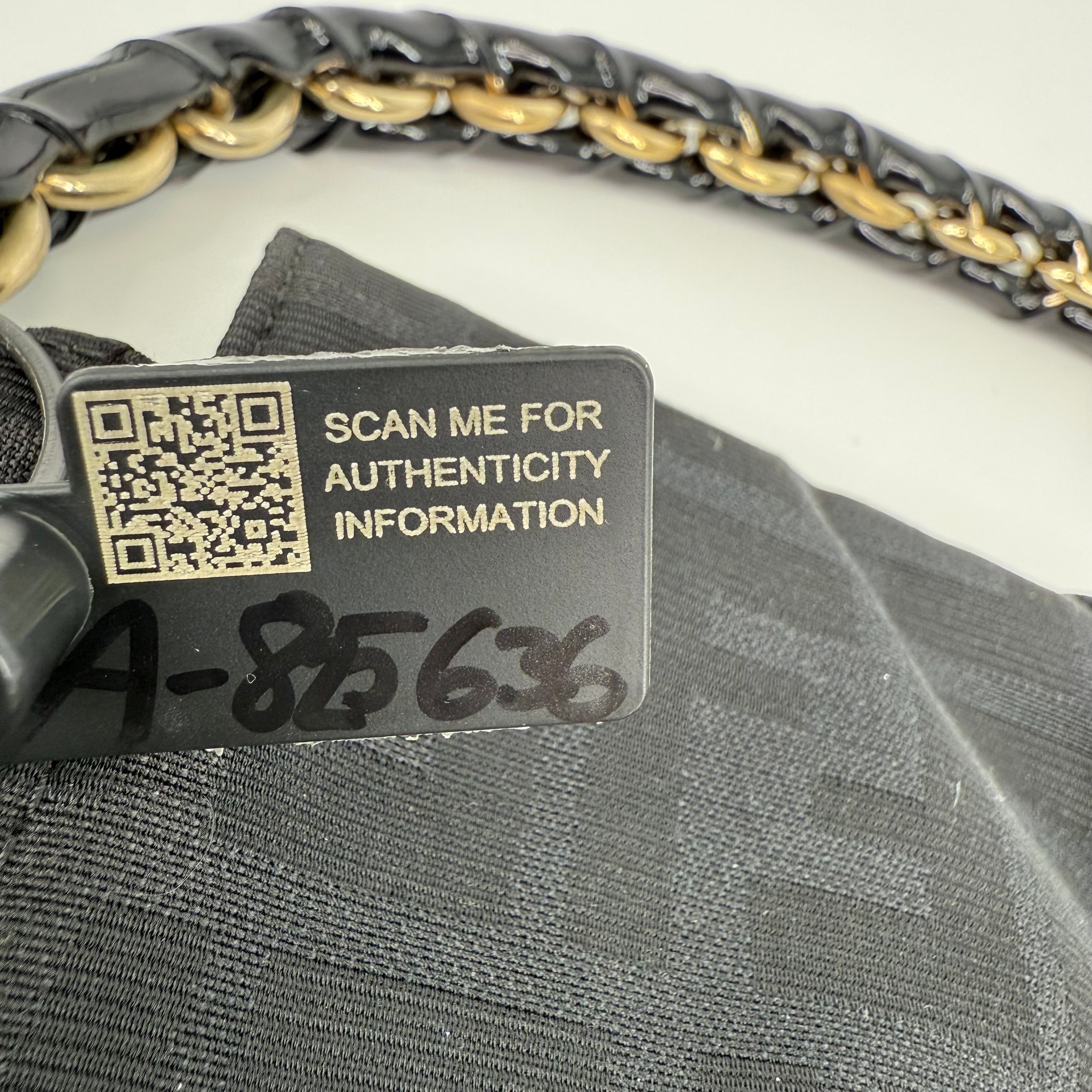 FENDI Black Zucca Mia Flap Handbag