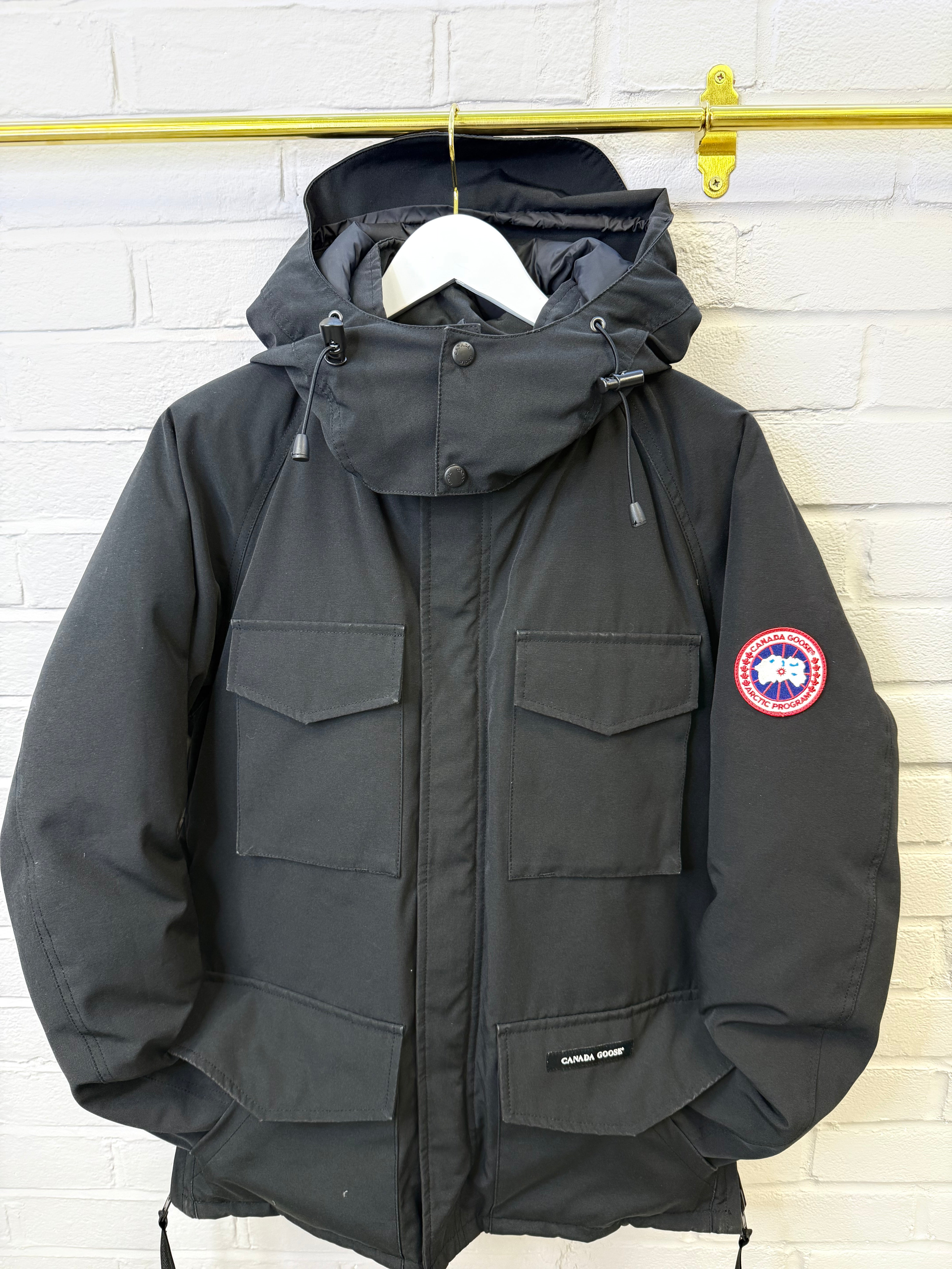 Canada Goose Constable Field Parka Black Jacket Size Medium