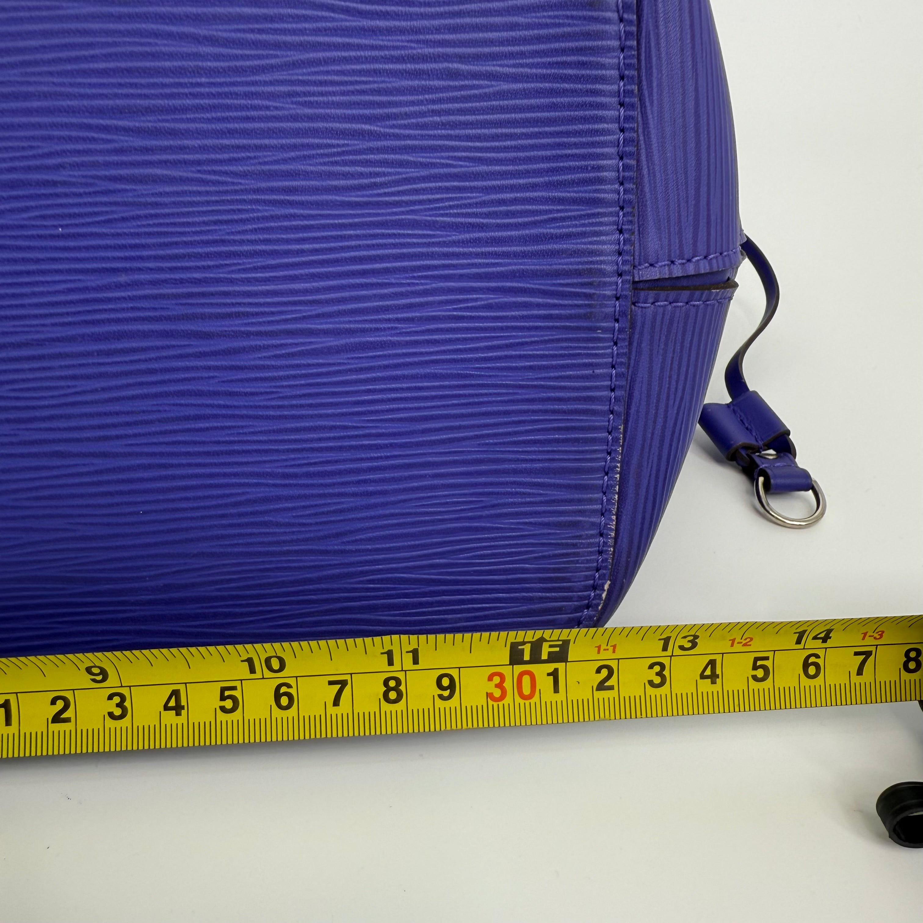 Louis Vuitton Epi Purple Neverfull MM With Pouch