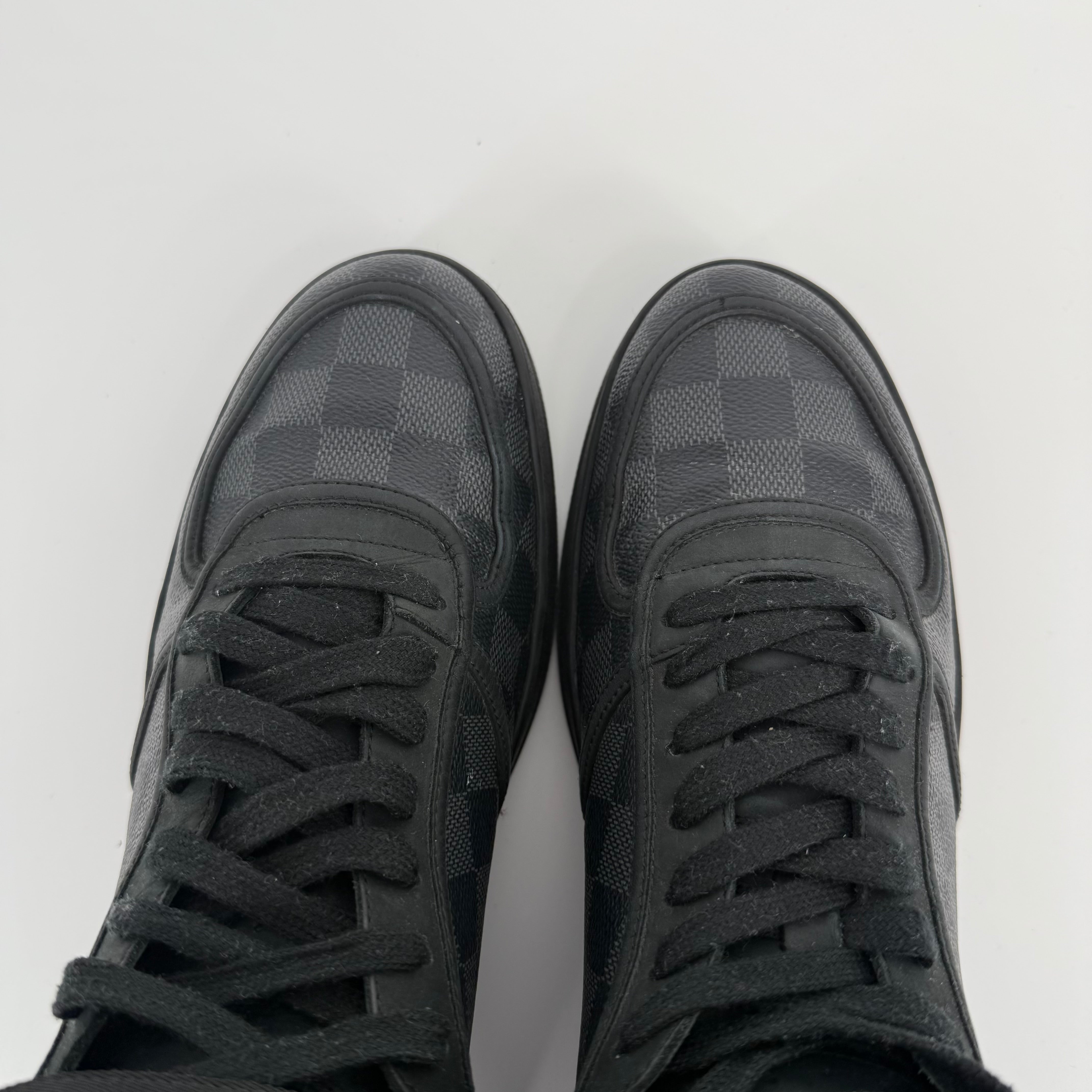 Louis Vuitton Damier Graphite Rivoli High Top Trainers Size 7